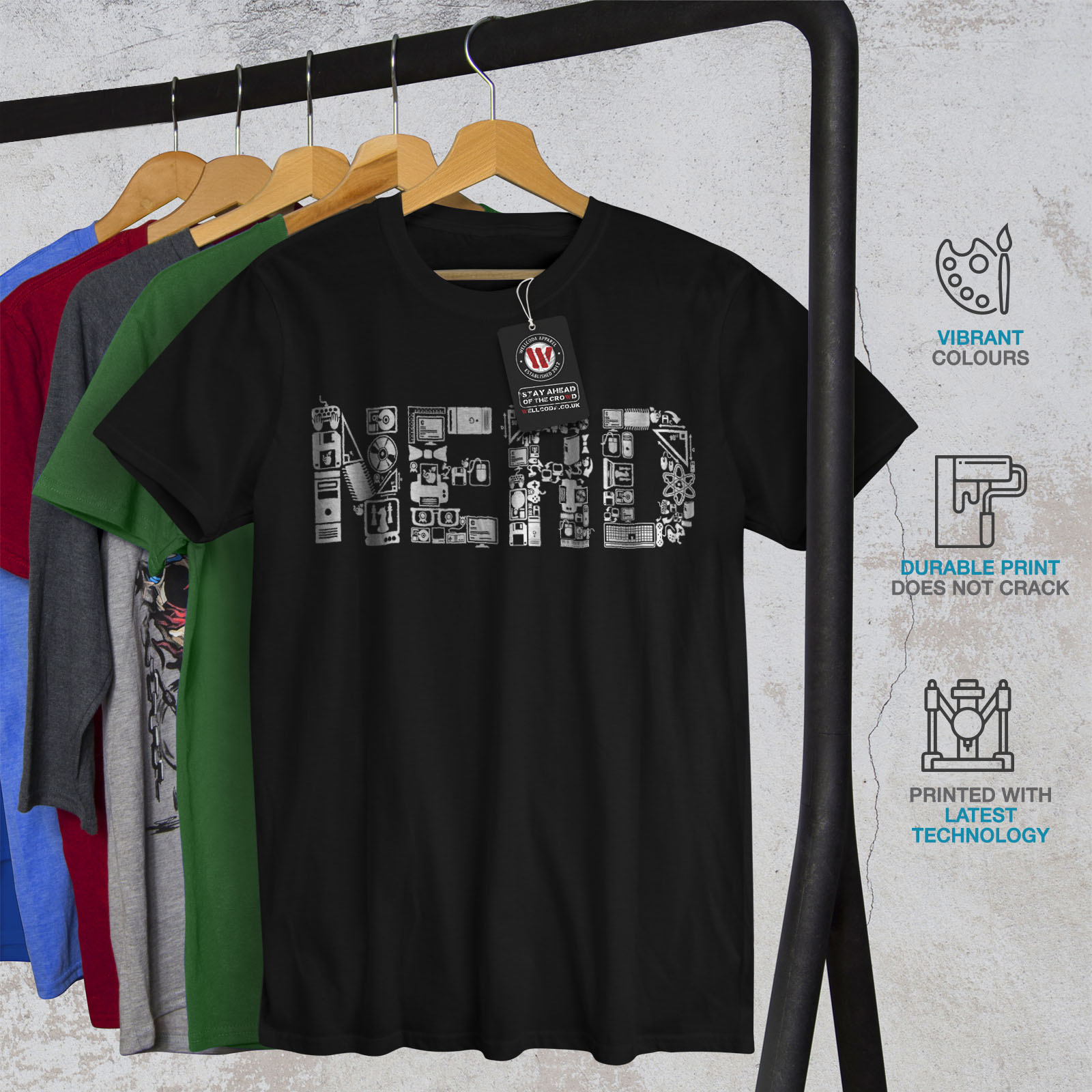 Wellcoda Learn Computer Parts Geek Mens T-shirt Graphic Design Printed Tee