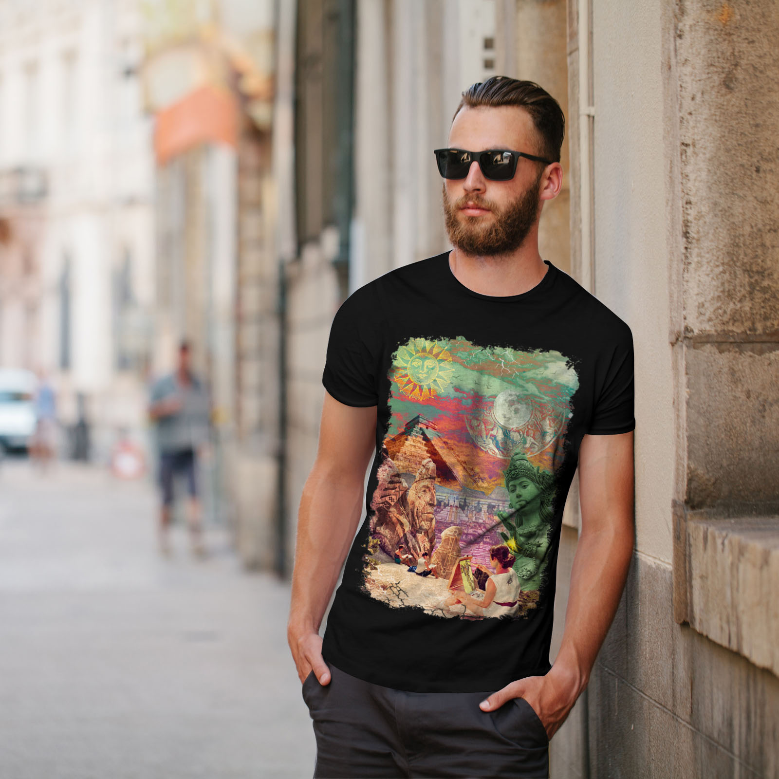 Artist Graphic Design Printed Tee Wellcoda Sublime Landscape Mens T-shirt