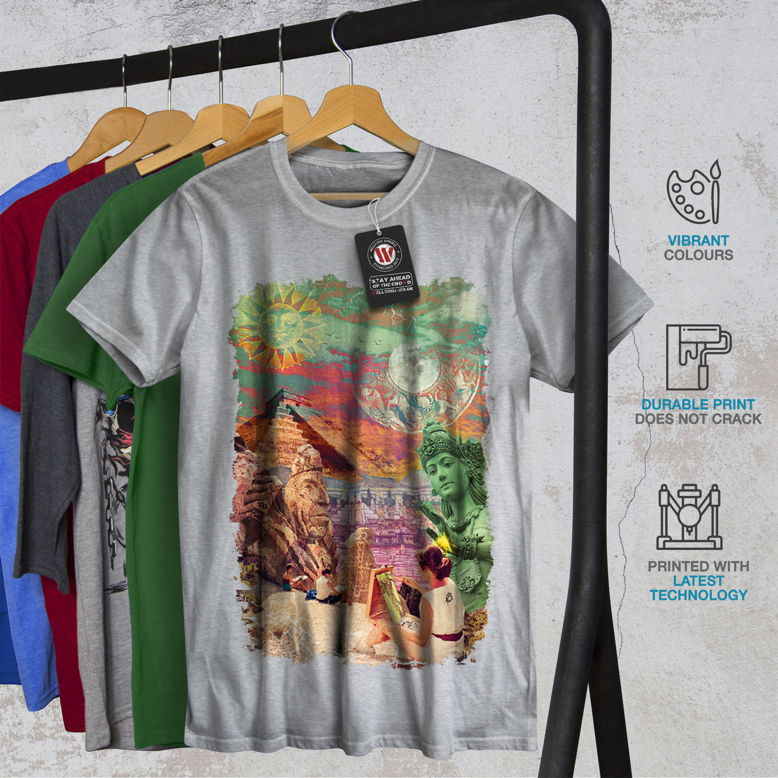 Artist Graphic Design Printed Tee Wellcoda Sublime Landscape Mens T-shirt