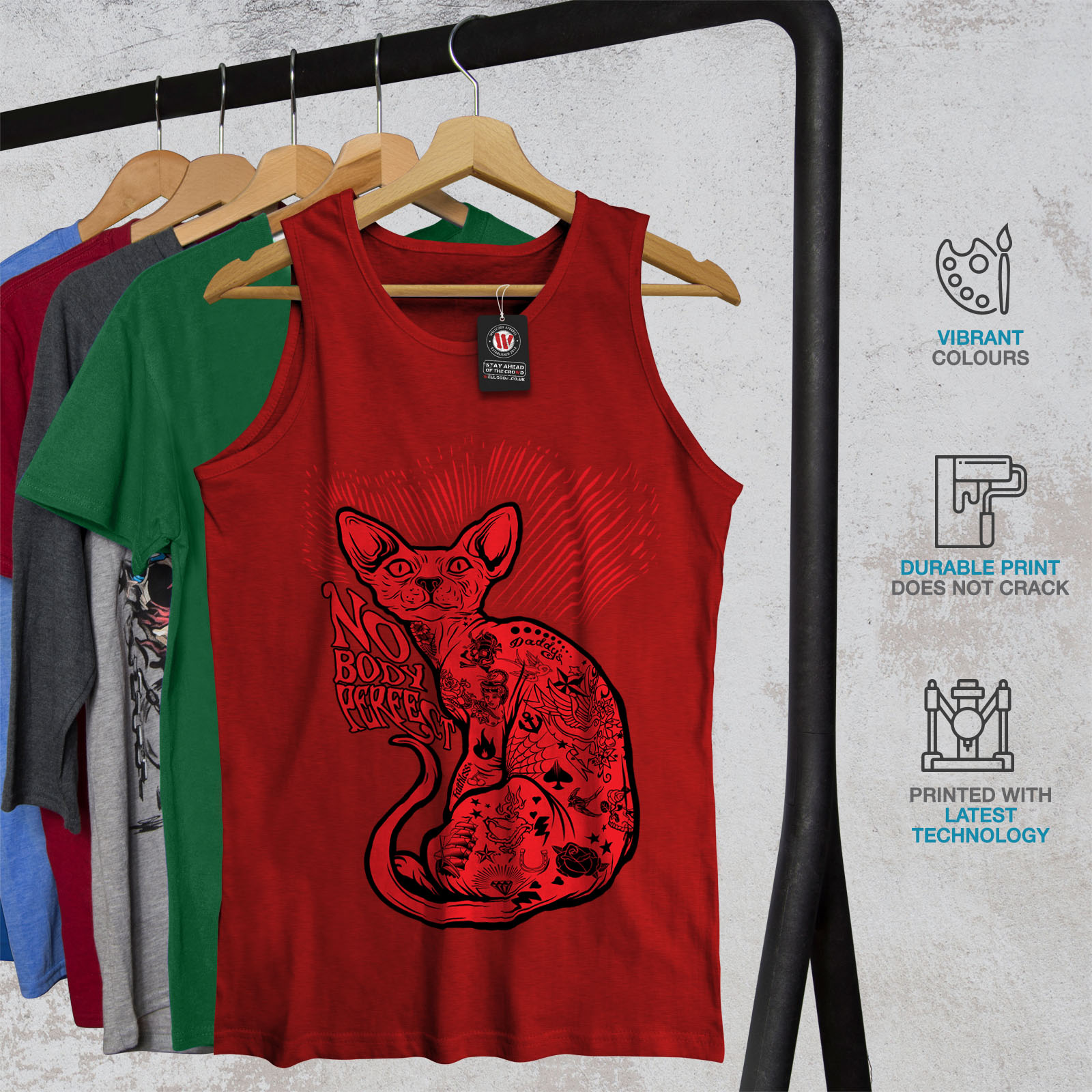 Nessuno perfetto SPHYNX GATTO Uomini tank top NUOVAwellcoda