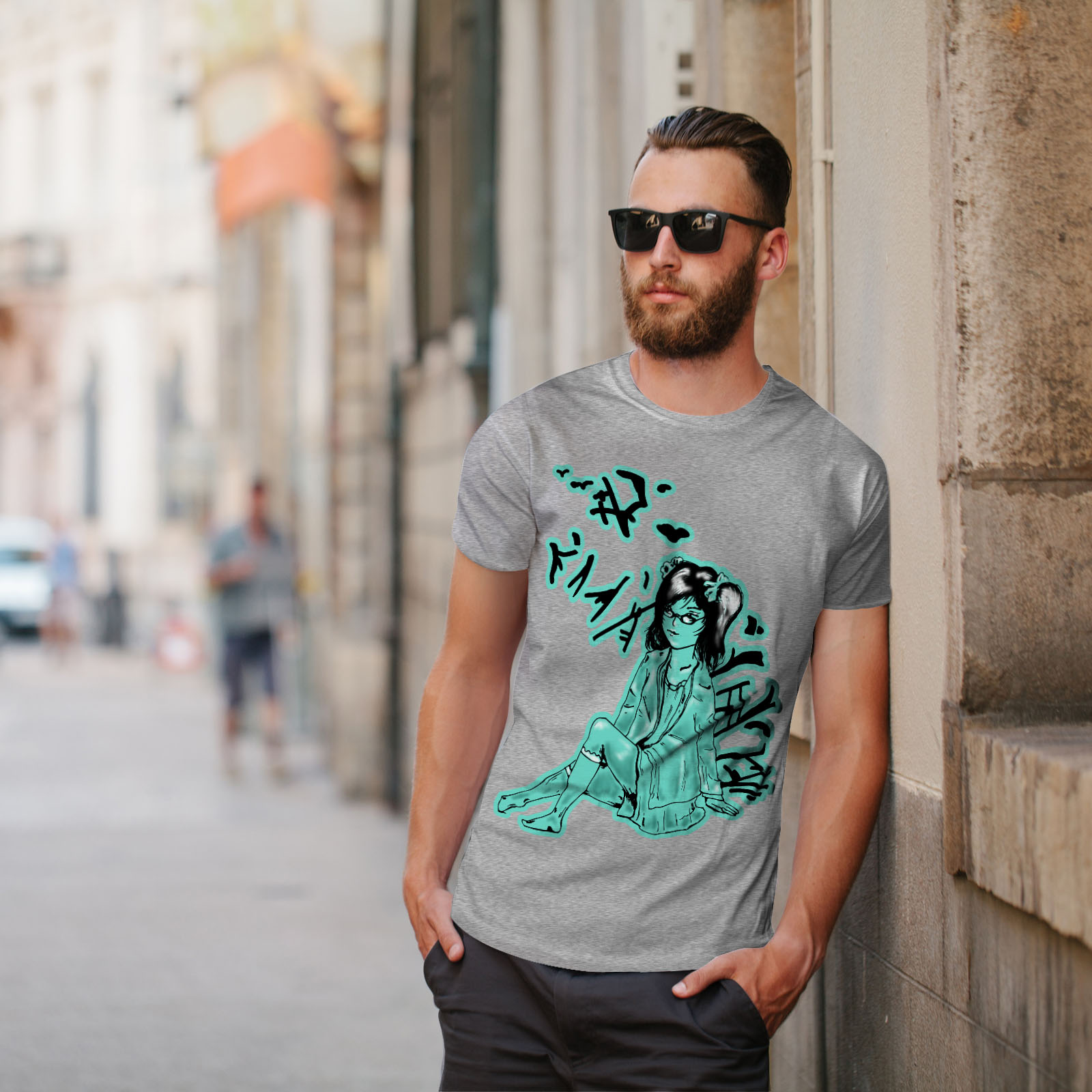 Wellcoda ragazza asiatica Mystic Da Uomo T-shirt tenerezza design grafico stampato T-shirt