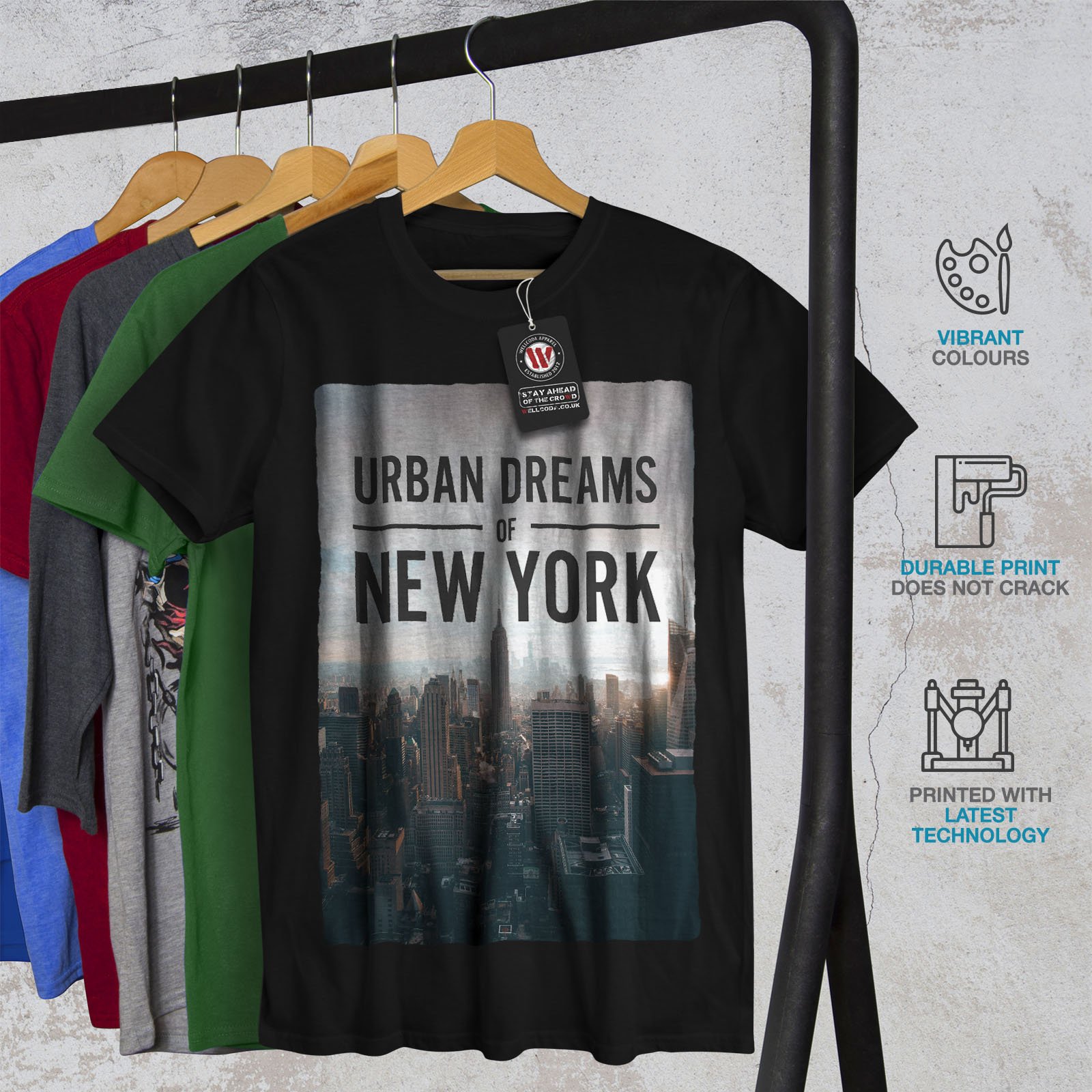 Urban Graphic Design Printed Tee Wellcoda Dream Urban Photo New Mens T-shirt