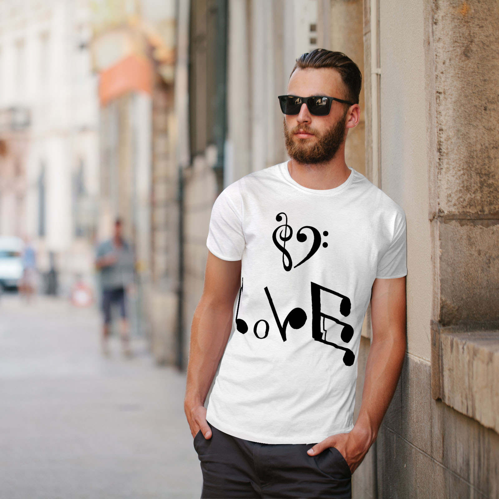 Wellcoda Music Love Mens T-shirt Art Graphic Design Printed Tee