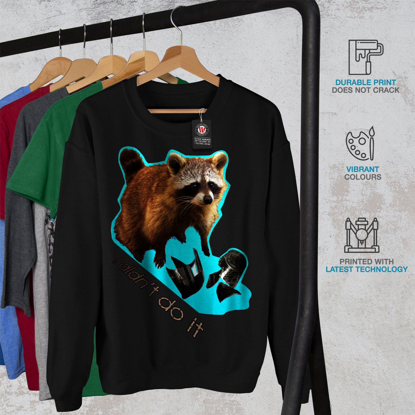 Racoon Beast Cute Animal Men Sweatshirt NEWWellcoda