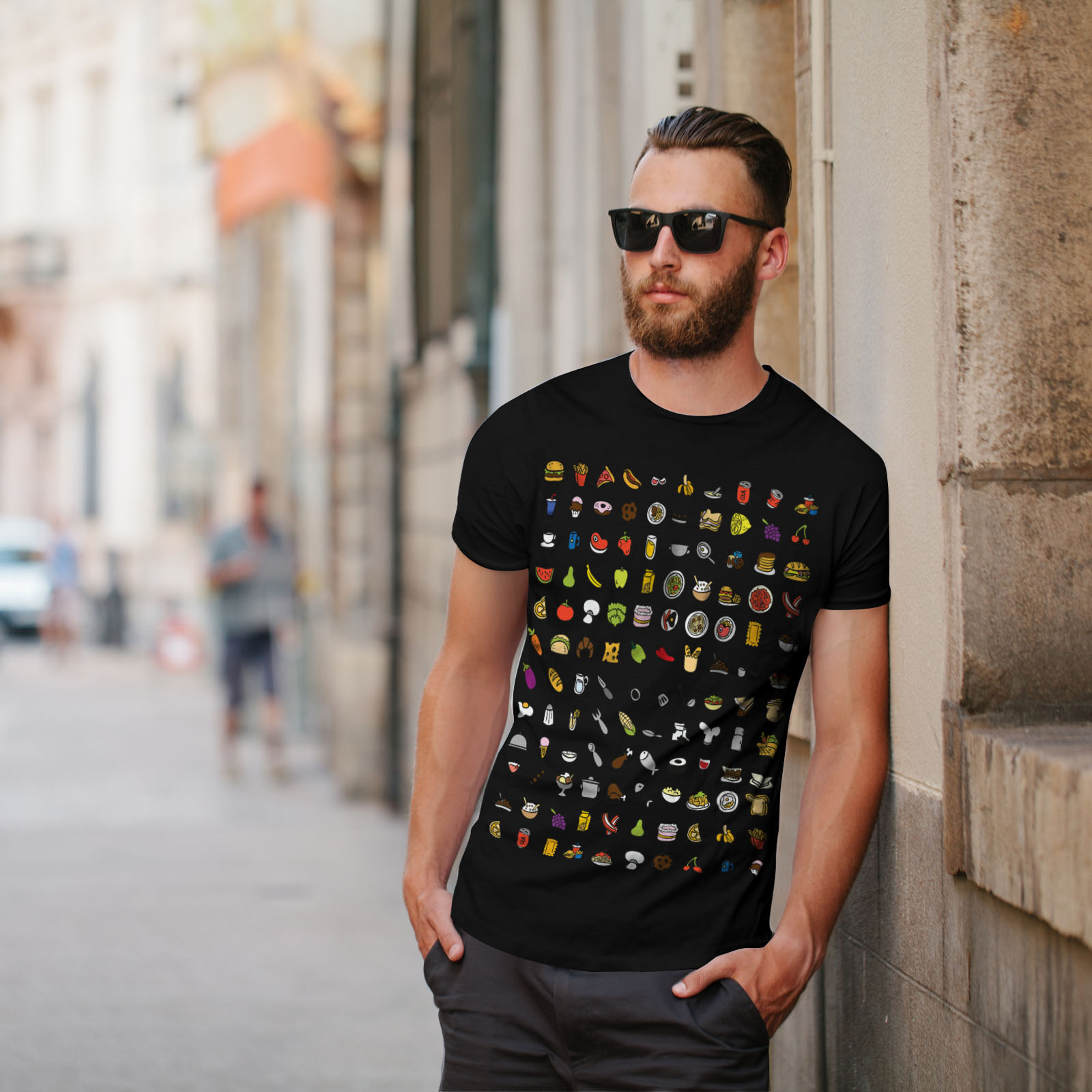 Wellcoda drôle Junk élégant T-shirt homme Manger De Design Graphique Imprimé Tee