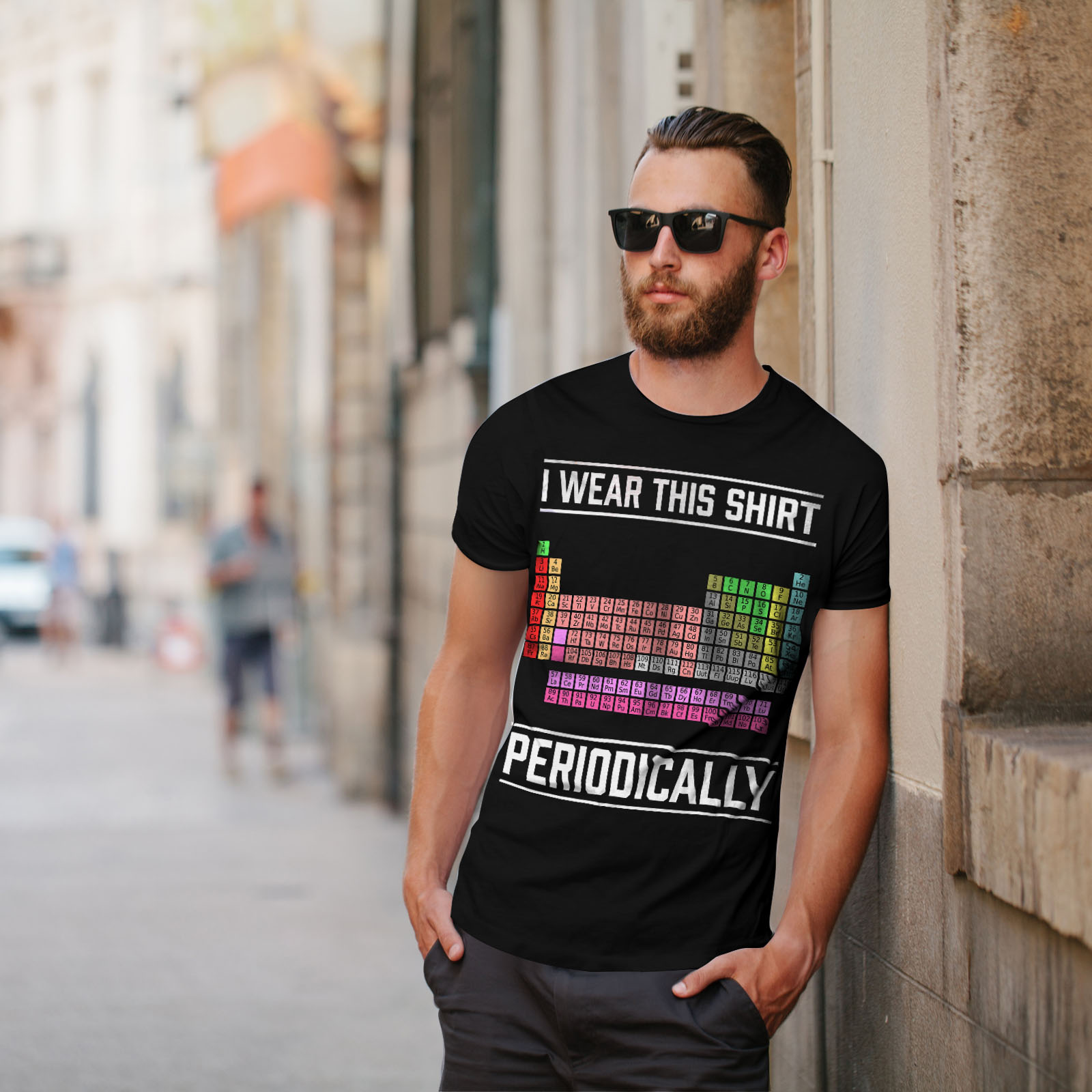 Wellcoda indosso questa Linea Uomo T-shirt periodicamente design grafico stampato T-shirt