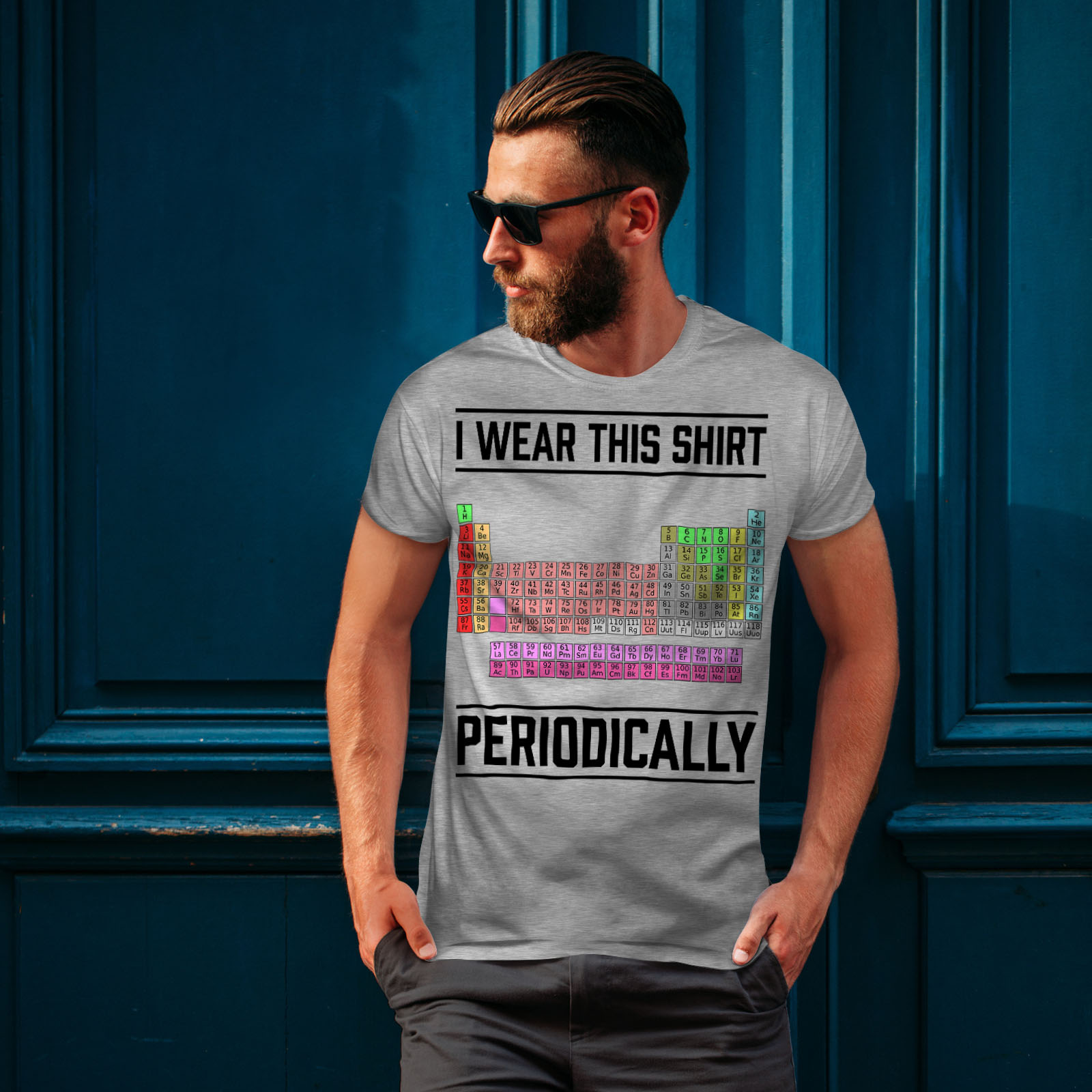 Wellcoda indosso questa Linea Uomo T-shirt periodicamente design grafico stampato T-shirt