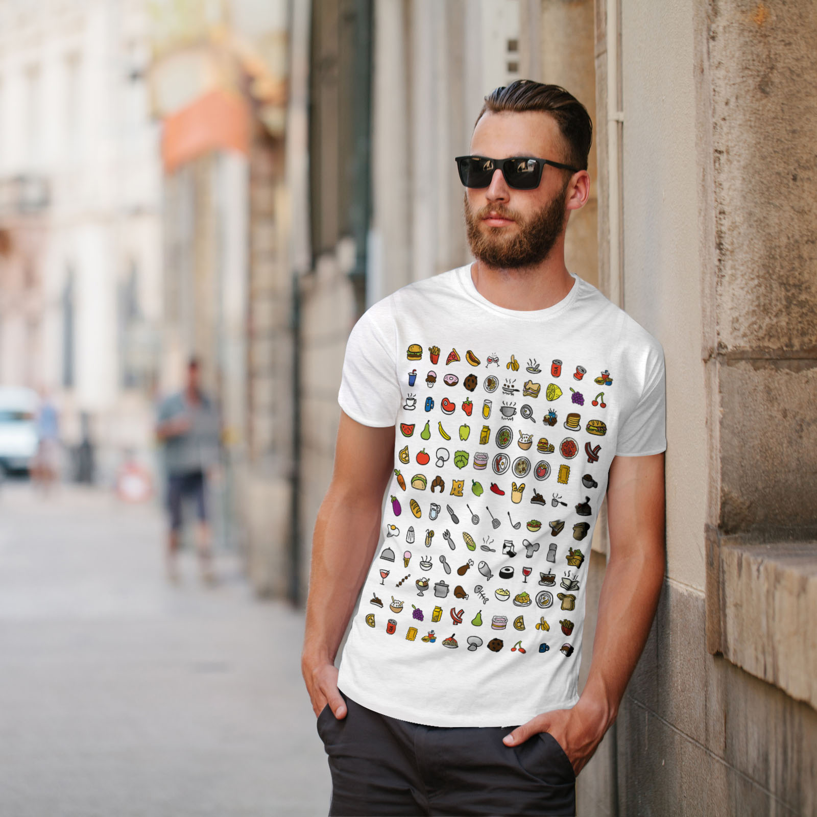 Wellcoda drôle Junk élégant T-shirt homme Manger De Design Graphique Imprimé Tee