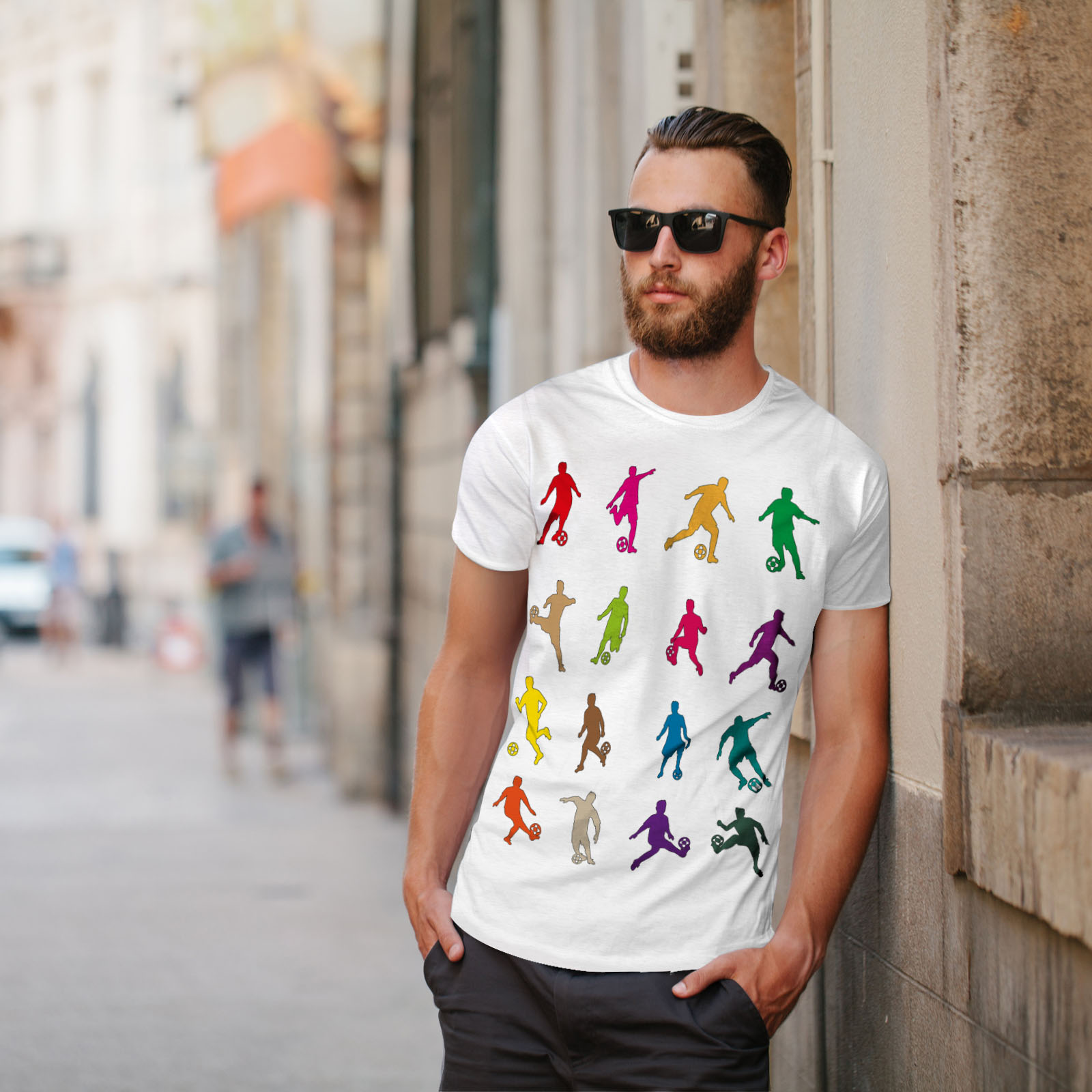 Ball Graphic Design Printed Tee Wellcoda Football Game Sport Mens T-shirt
