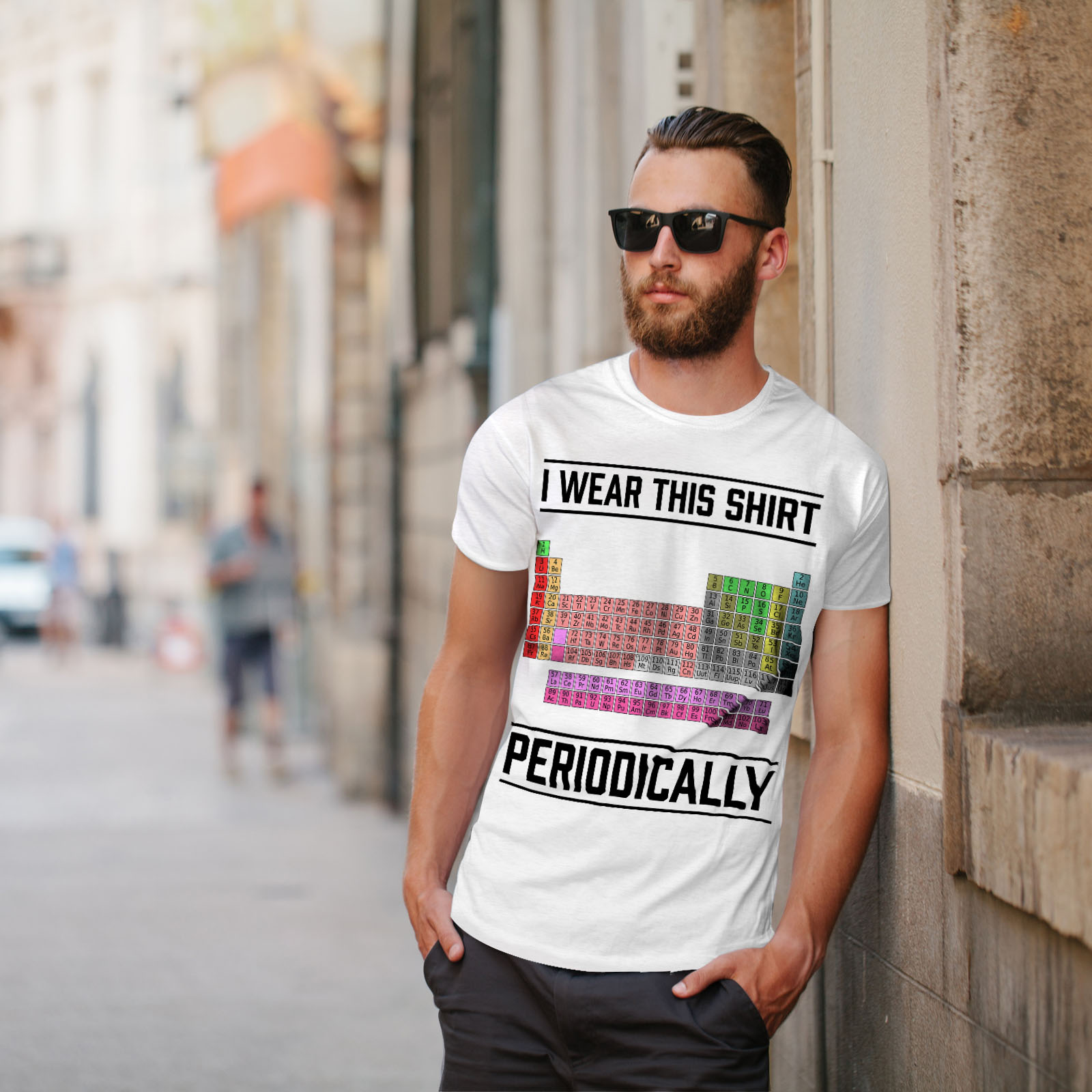 Wellcoda indosso questa Linea Uomo T-shirt periodicamente design grafico stampato T-shirt