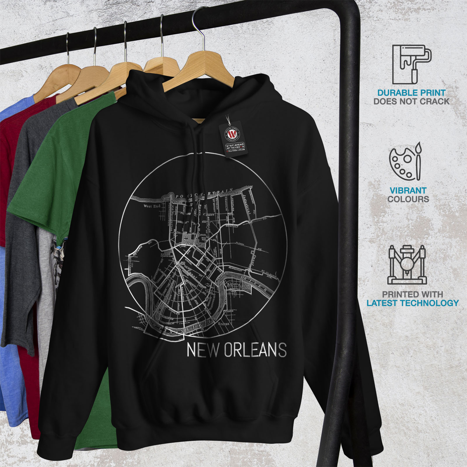 America New Orleans Women Long Sleeve T-shirt NEWWellcoda America New Orleans Women Long Sleeve T-shirt NEWWellcoda