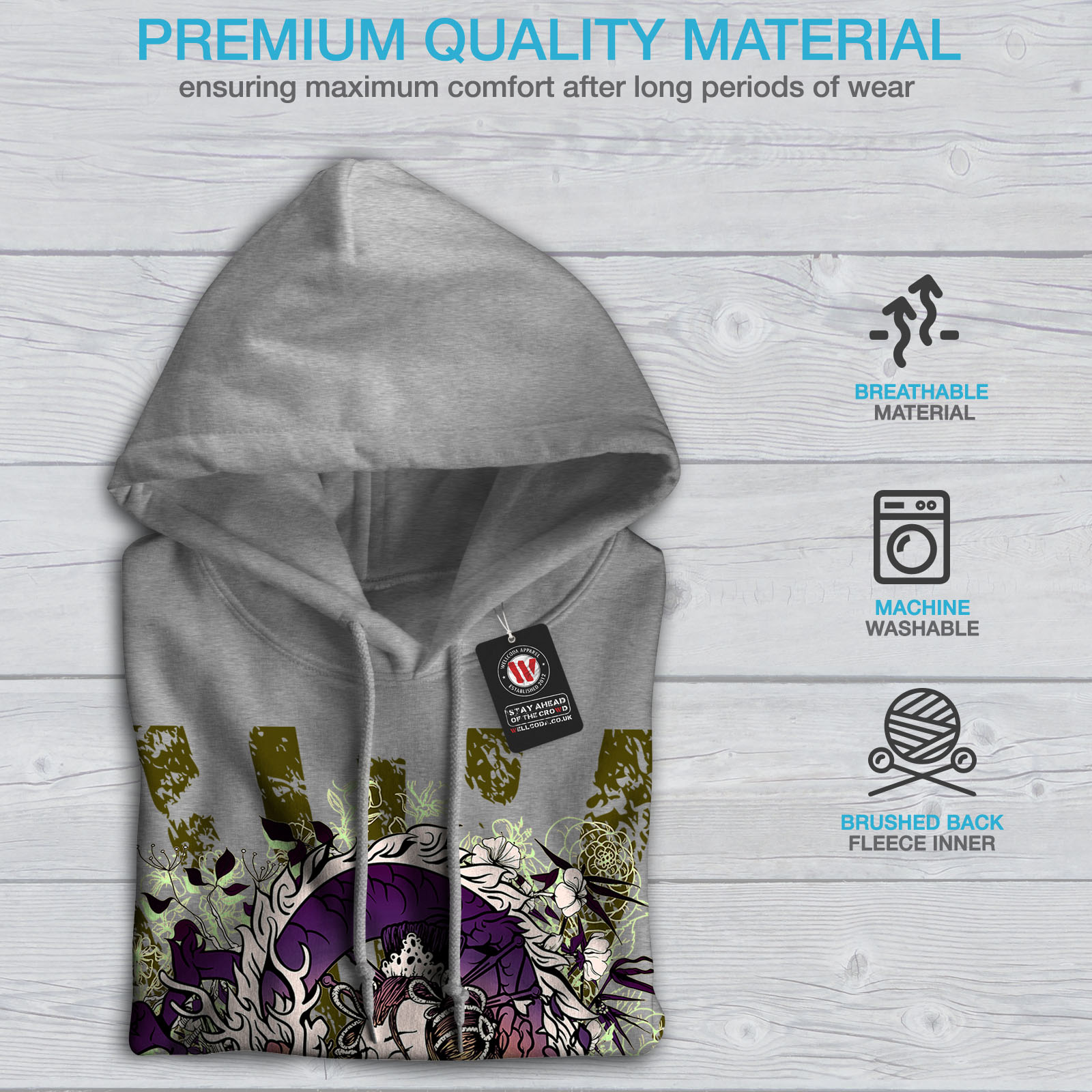 Game Casual Hooded Sweatshirt Wellcoda Dragon Japan Asia Womens Hoodie