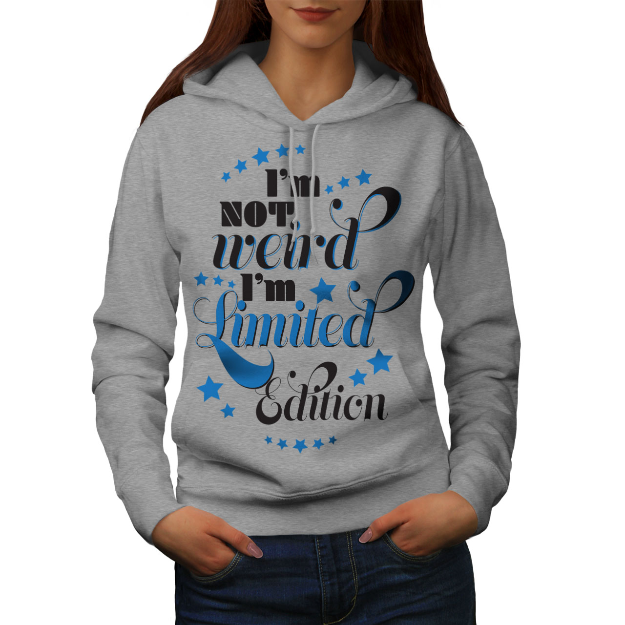 Wellcoda Not Weird Saying Womens Hoodie Edition Casual Hooded Sweatshirt