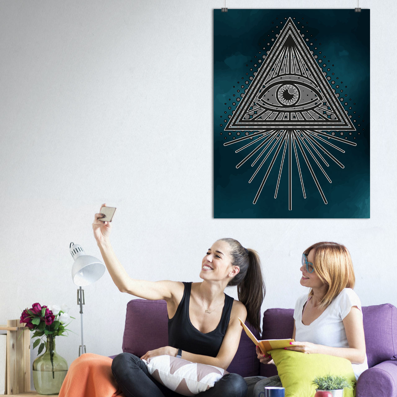 Triangle Eye Art Matte//Glossy PosterWellcoda