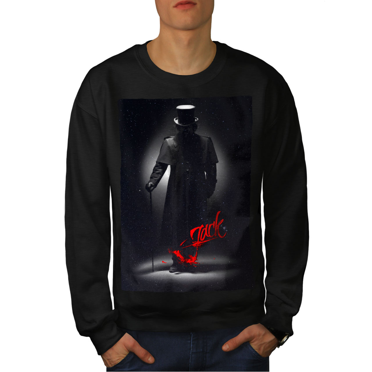 Wellcoda Ape Fashion Mens Contrast Hoodie Eye Triangle Casual Jumper