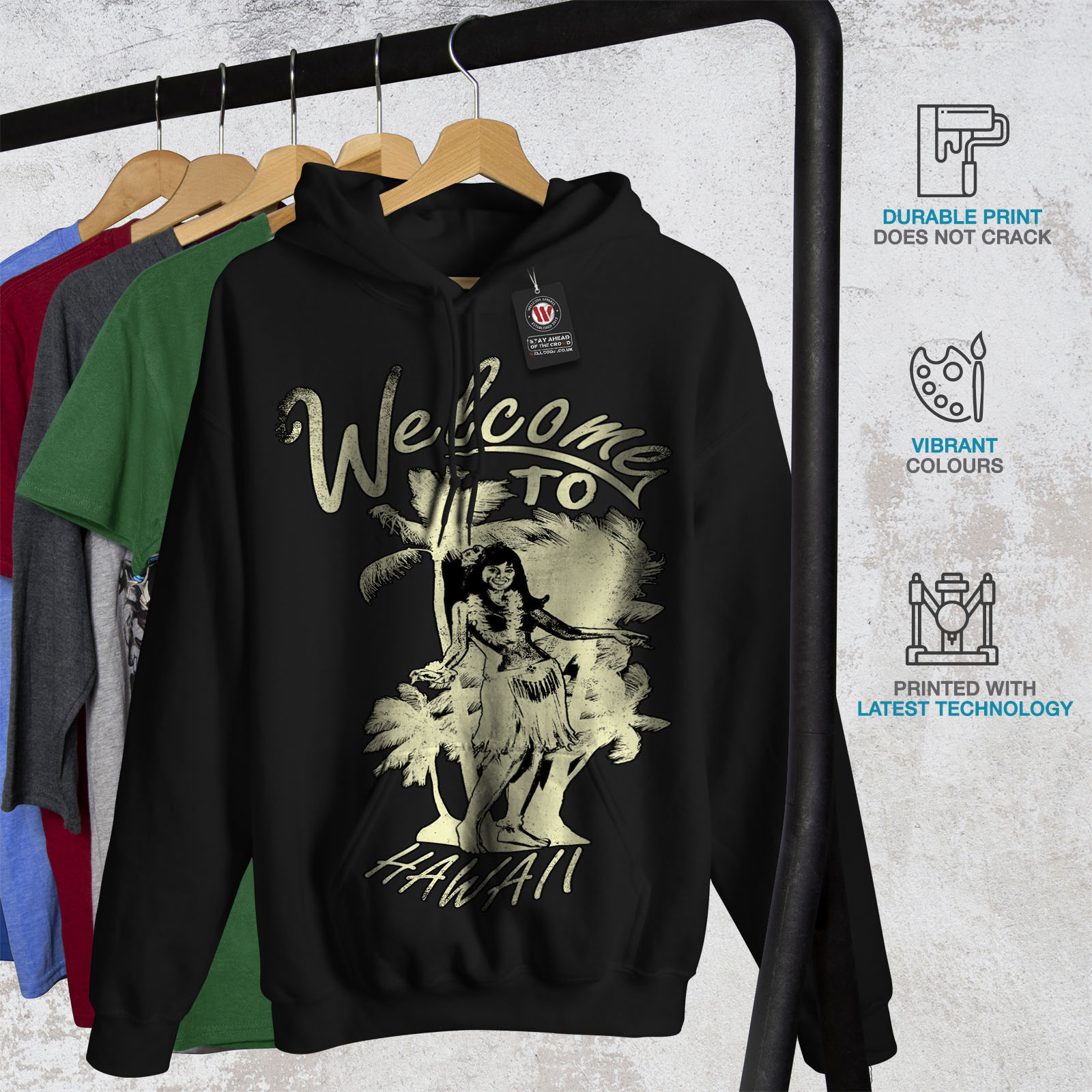 Noir Nouveau Veste Sweat À Capuche Wellcoda HommesPlage Capuche Pour À Casual 6Y7ybgf
