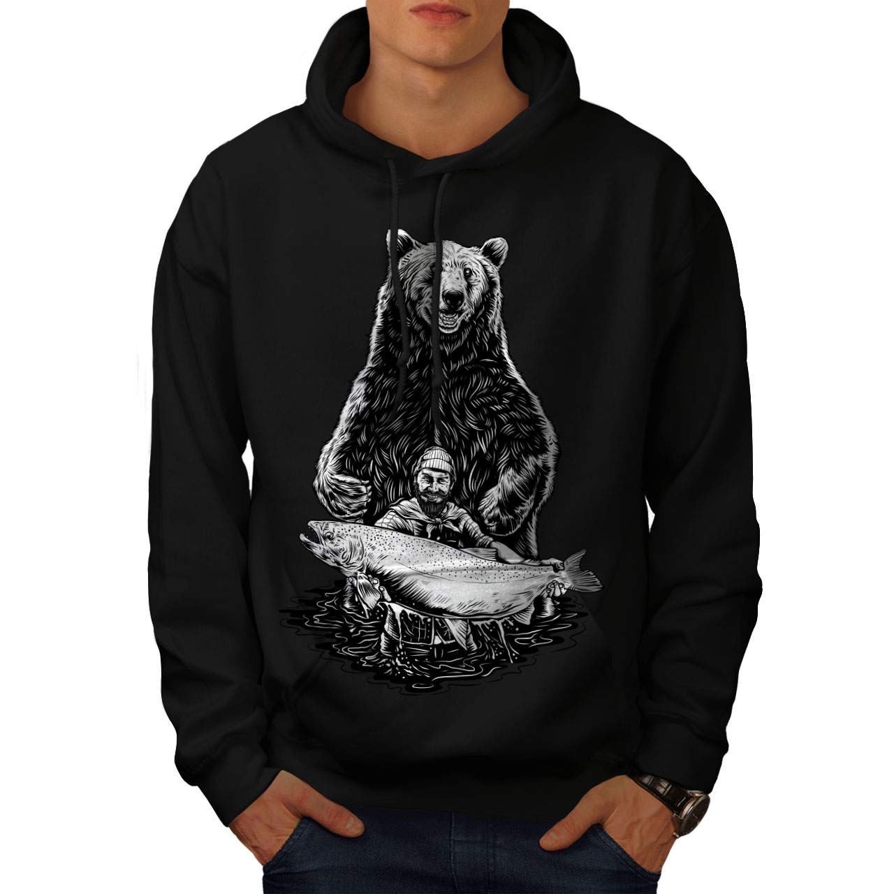 bear hoodie mens