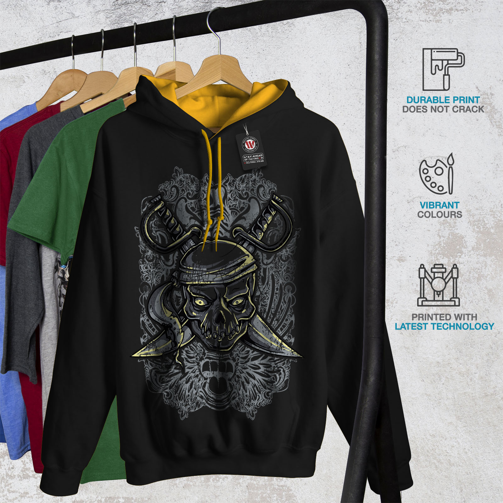 Casual Jumper wellcoda Pirate Skeleton Horror Mens Sweatshirt Casual Jumper wellcoda Pirate Skeleton Horror Mens Sweatshirt