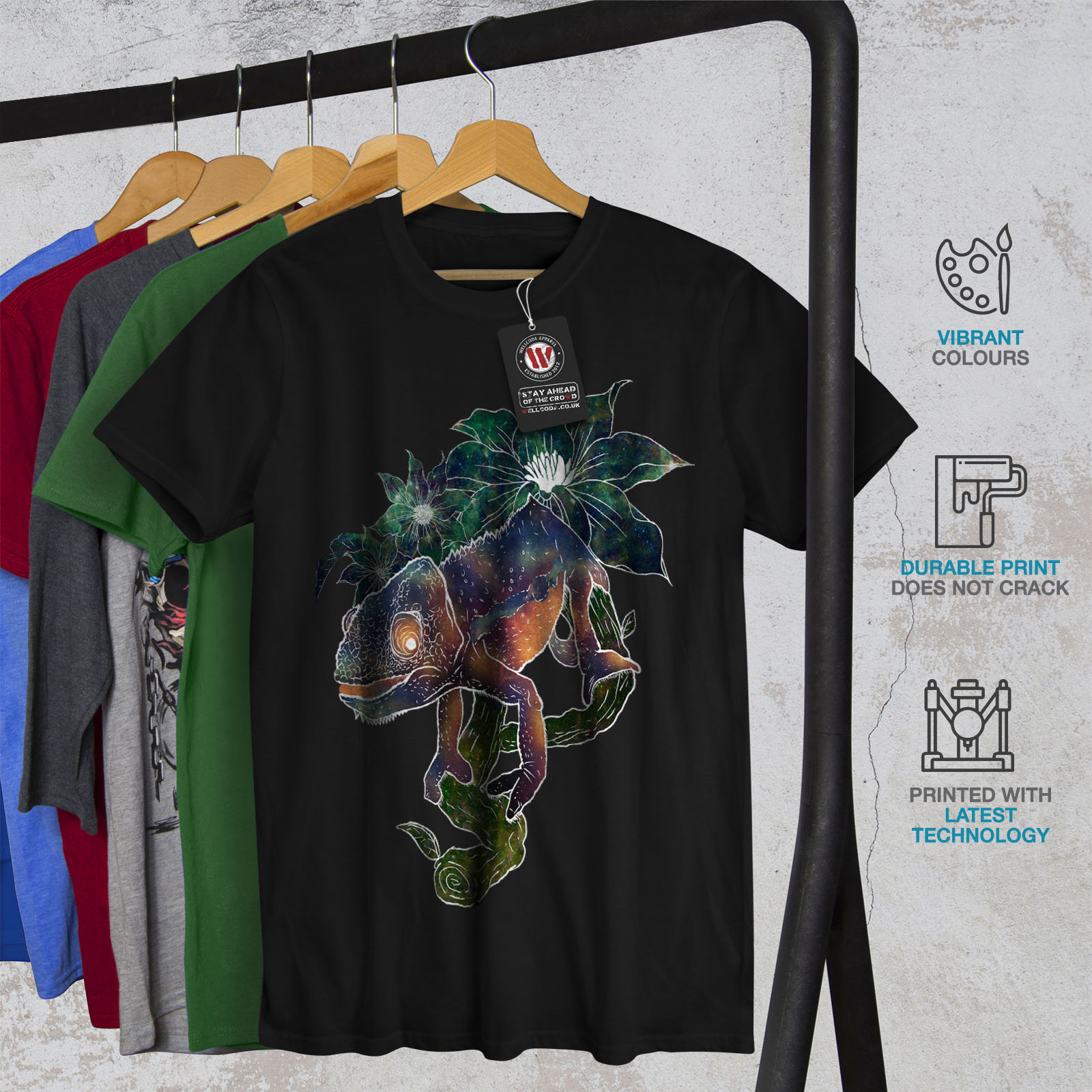 Wildlife Graphic Design Printed Tee Wellcoda Beast Wild Horses Mens T-shirt