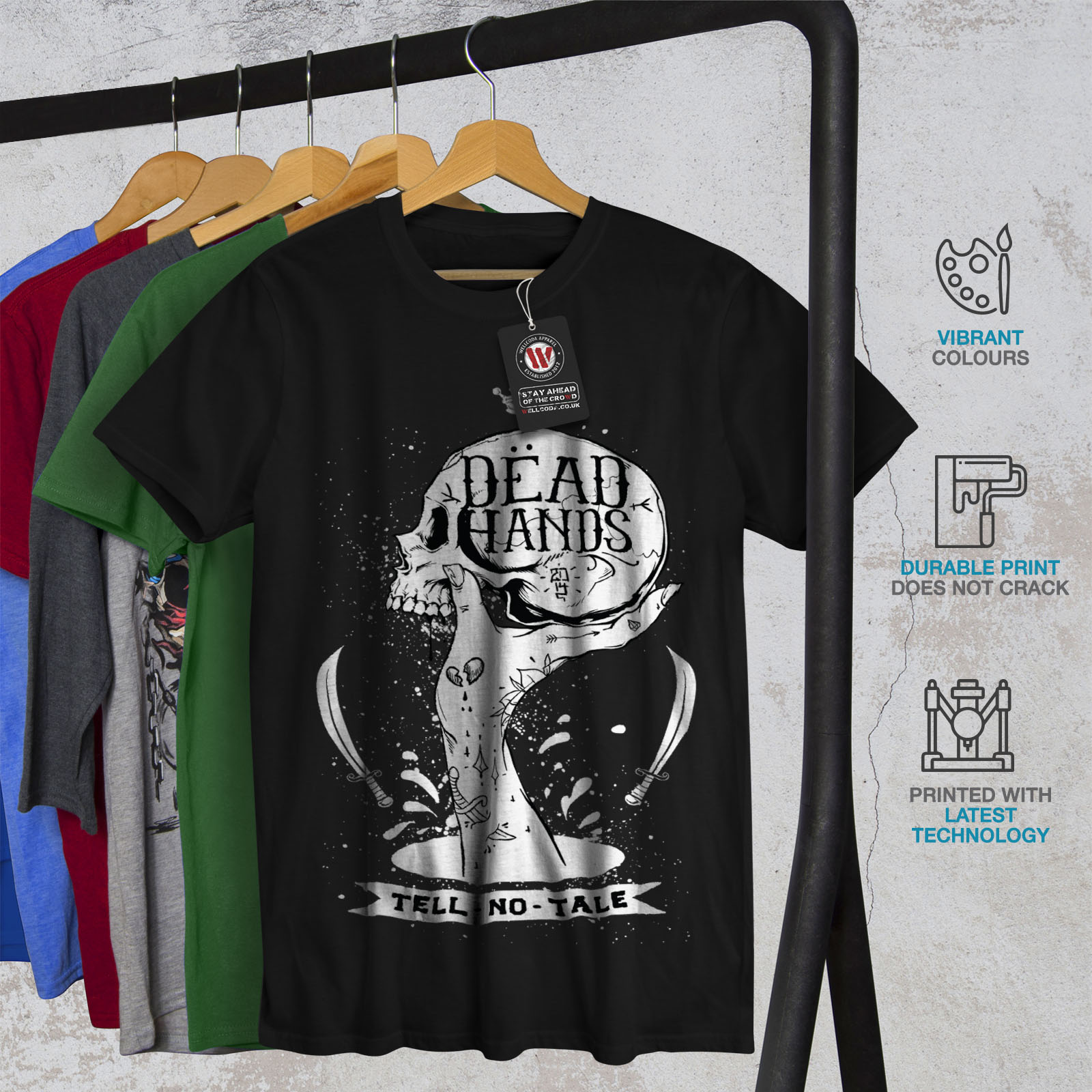 Dettagli su Wellcoda MORTO mano Goth Da Uomo T Shirt, Teschio design grafico stampato T shirt mostra il titolo originale Dettagli su Wellcoda MORTO mano Goth Da Uomo T Shirt, Teschio design grafico stampato T shirt mostra il titolo originale