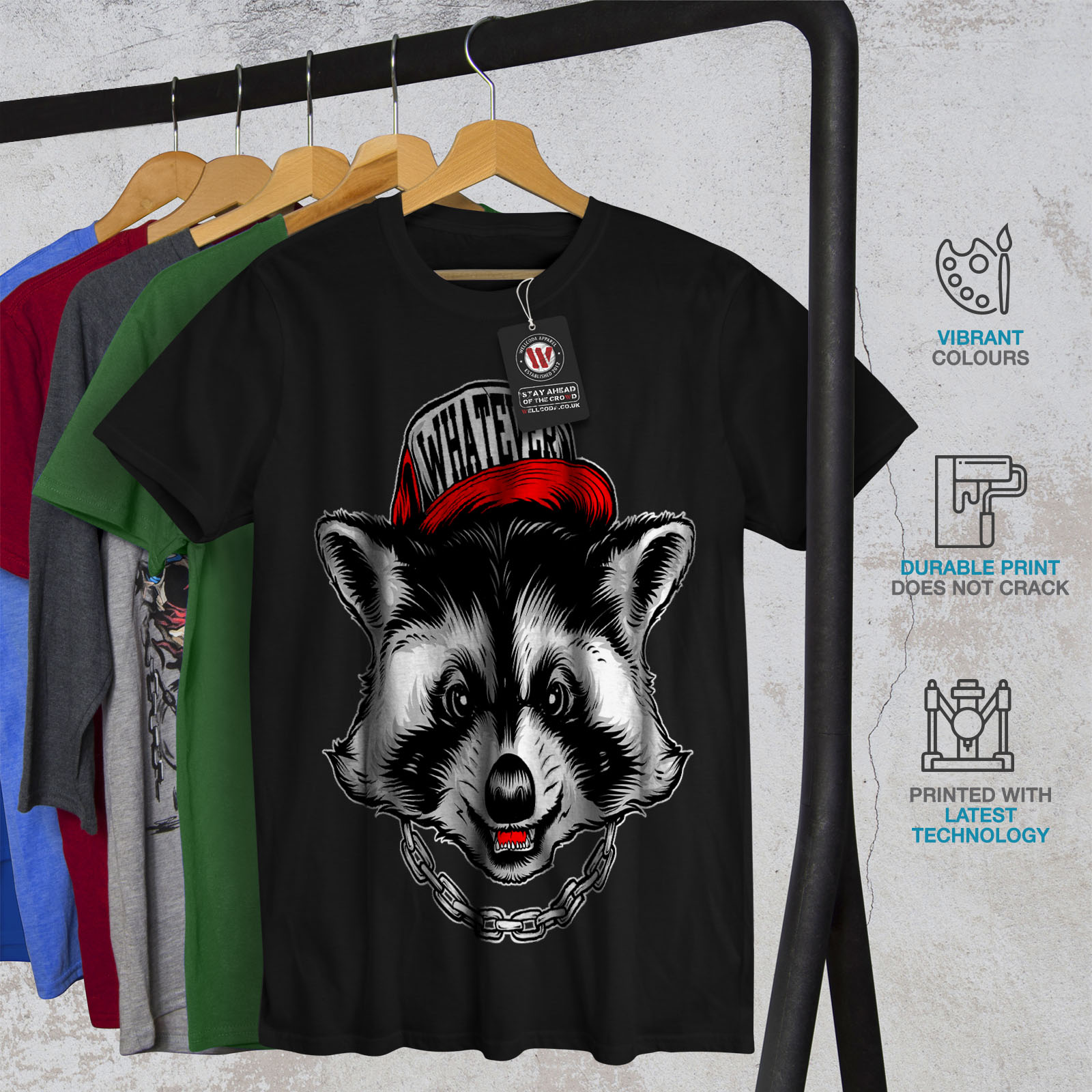 Visible tout RATON LAVEUR Animal T-shirt homme, SWAG SWAG SWAG design graphique imprimé Tee 91e8f3 Visible tout RATON LAVEUR Animal T-shirt homme, SWAG SWAG SWAG design graphique imprimé Tee 91e8f3