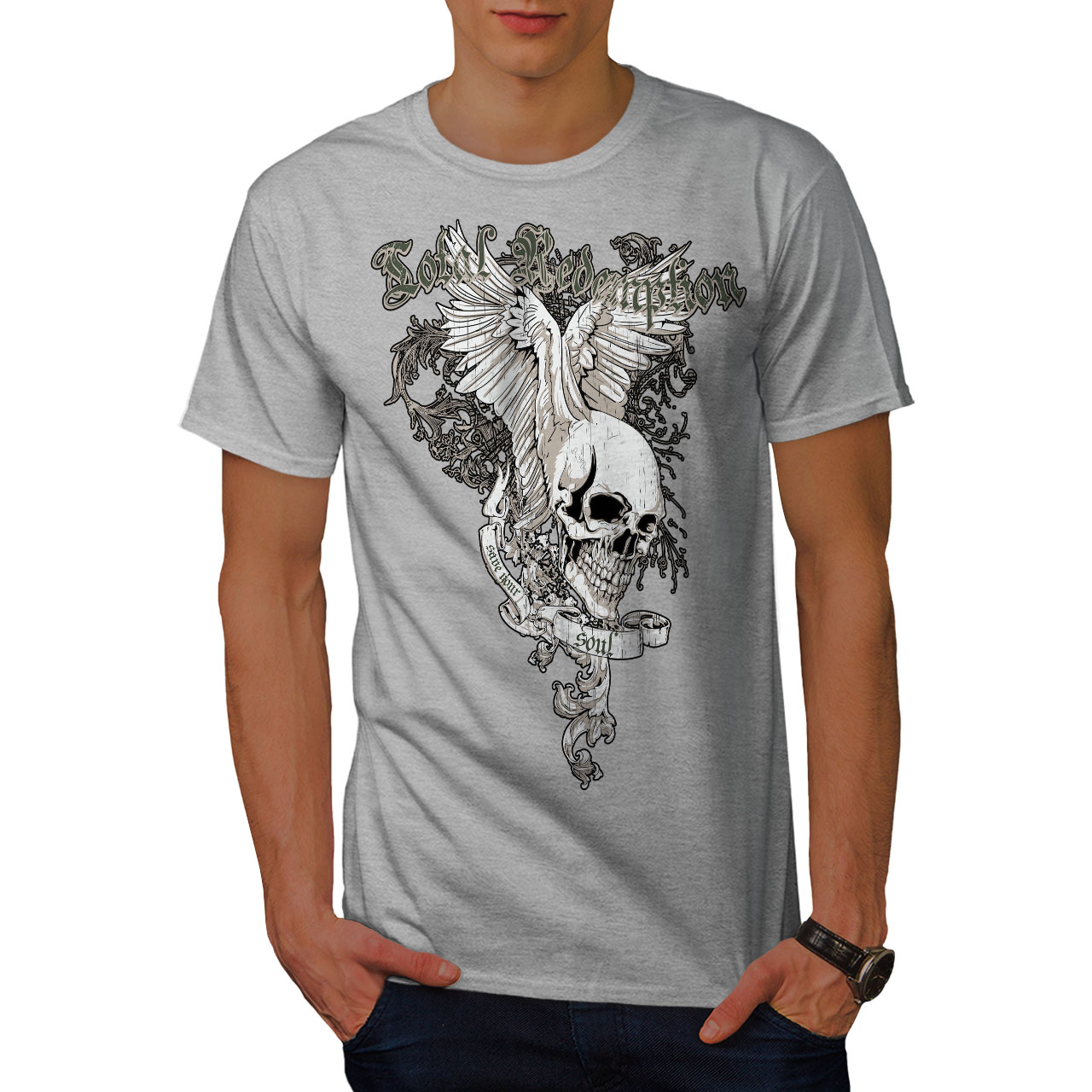 Wellcoda Total Coolest Skull Mens T-shirt, Save Graphic Design Printed ...