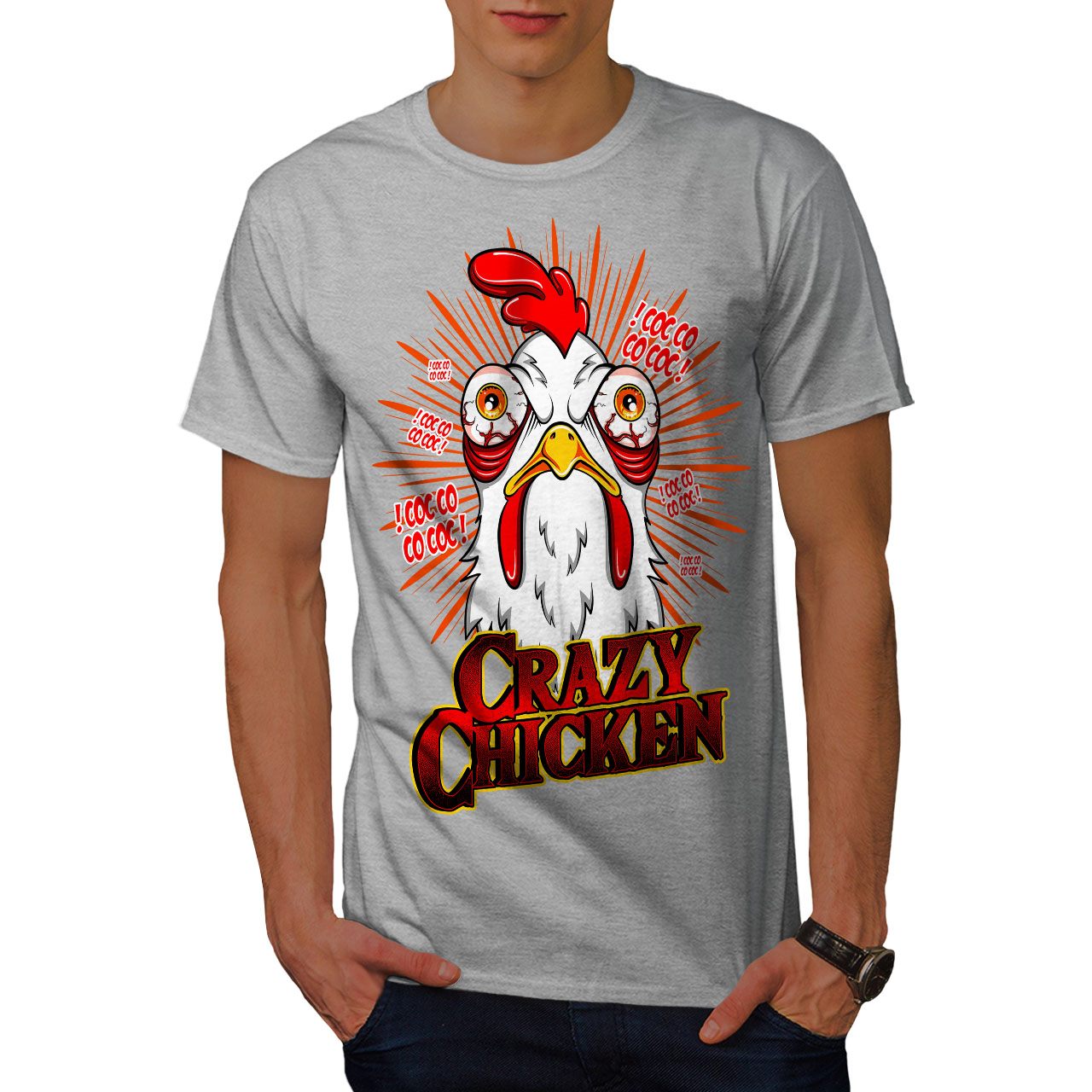 Buy > chicken t shirt mens > in stock