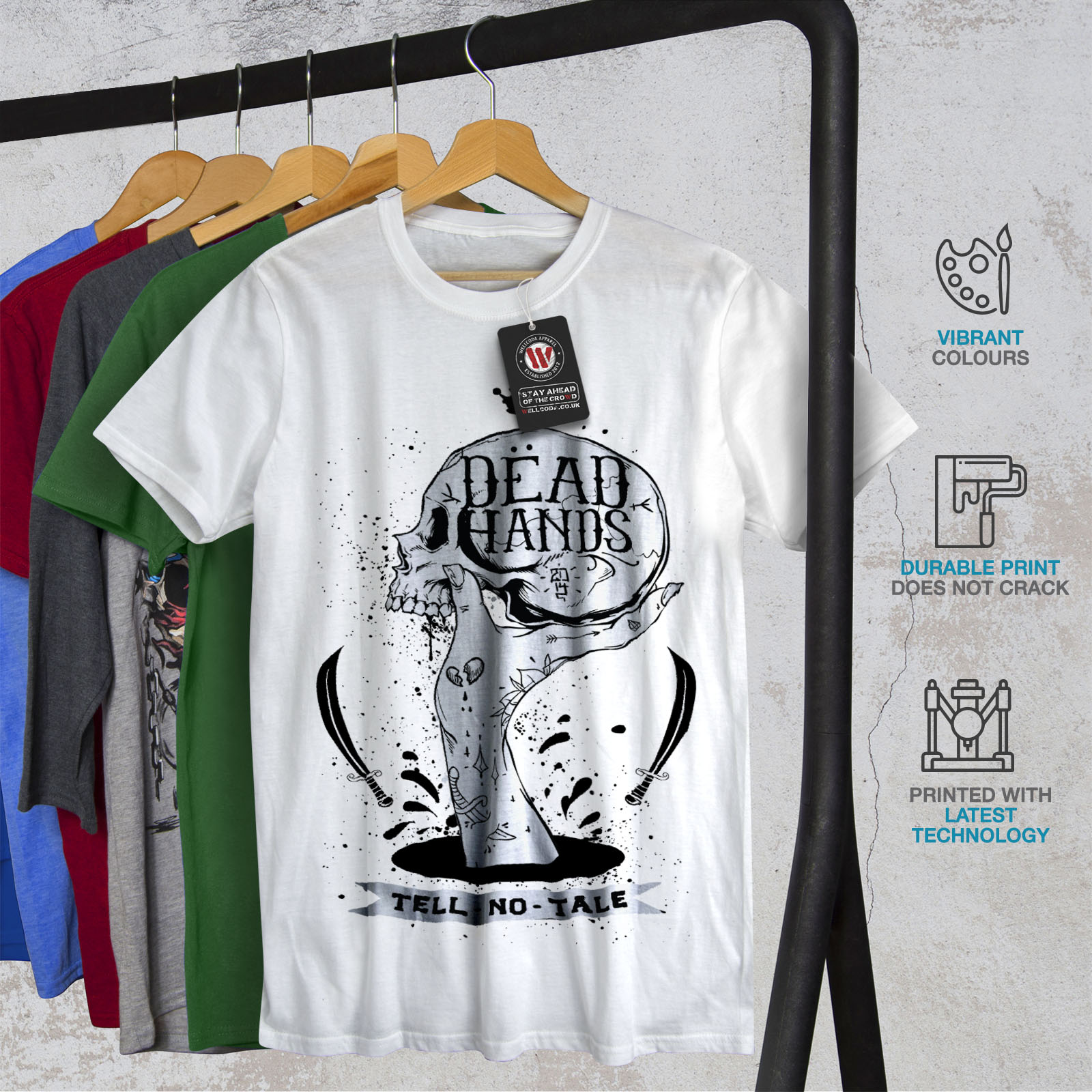 Dettagli su Wellcoda MORTO mano Goth Da Uomo T Shirt, Teschio design grafico stampato T shirt mostra il titolo originale Dettagli su Wellcoda MORTO mano Goth Da Uomo T Shirt, Teschio design grafico stampato T shirt mostra il titolo originale