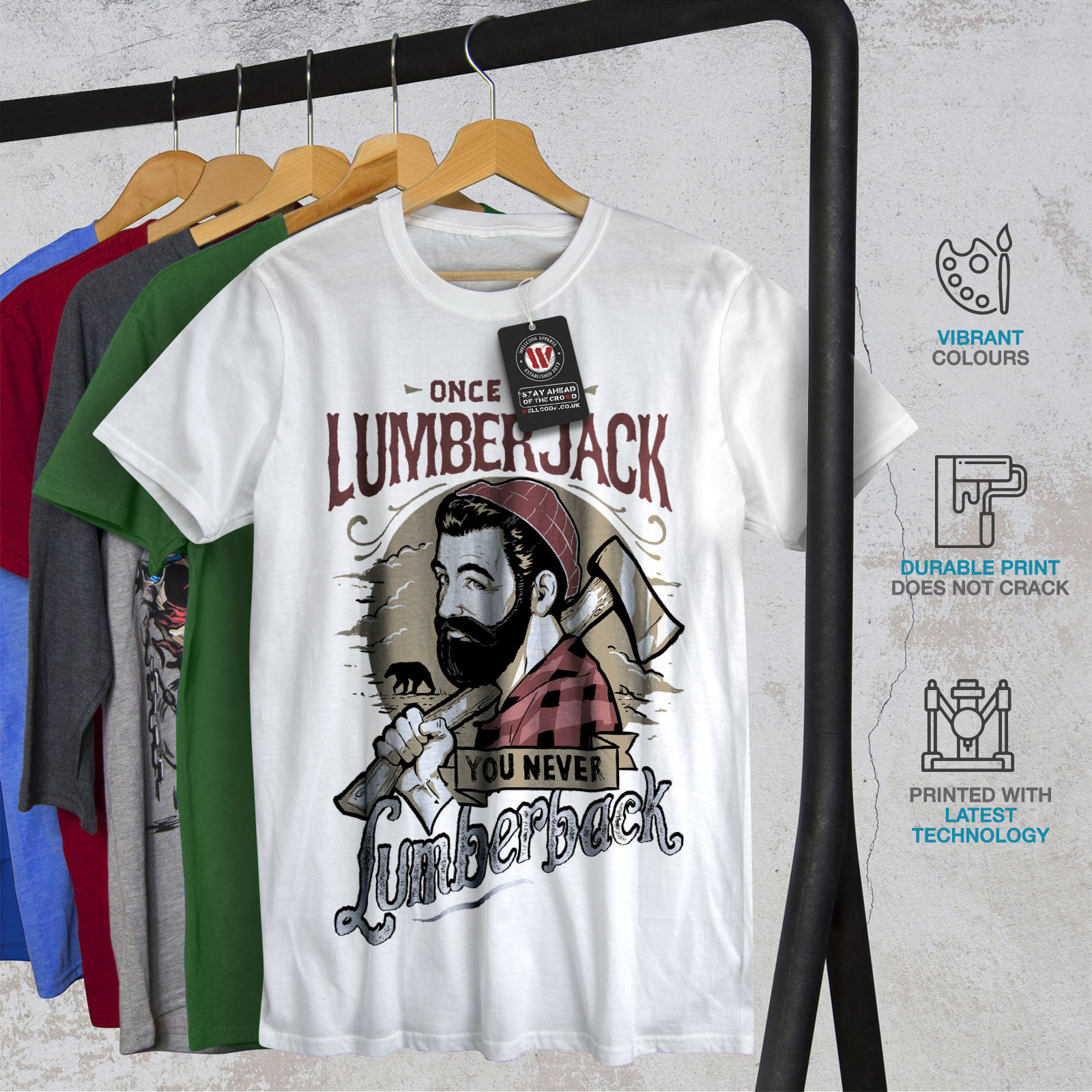 Once You Lumberjack Matte/Glossy PosterWellcoda 