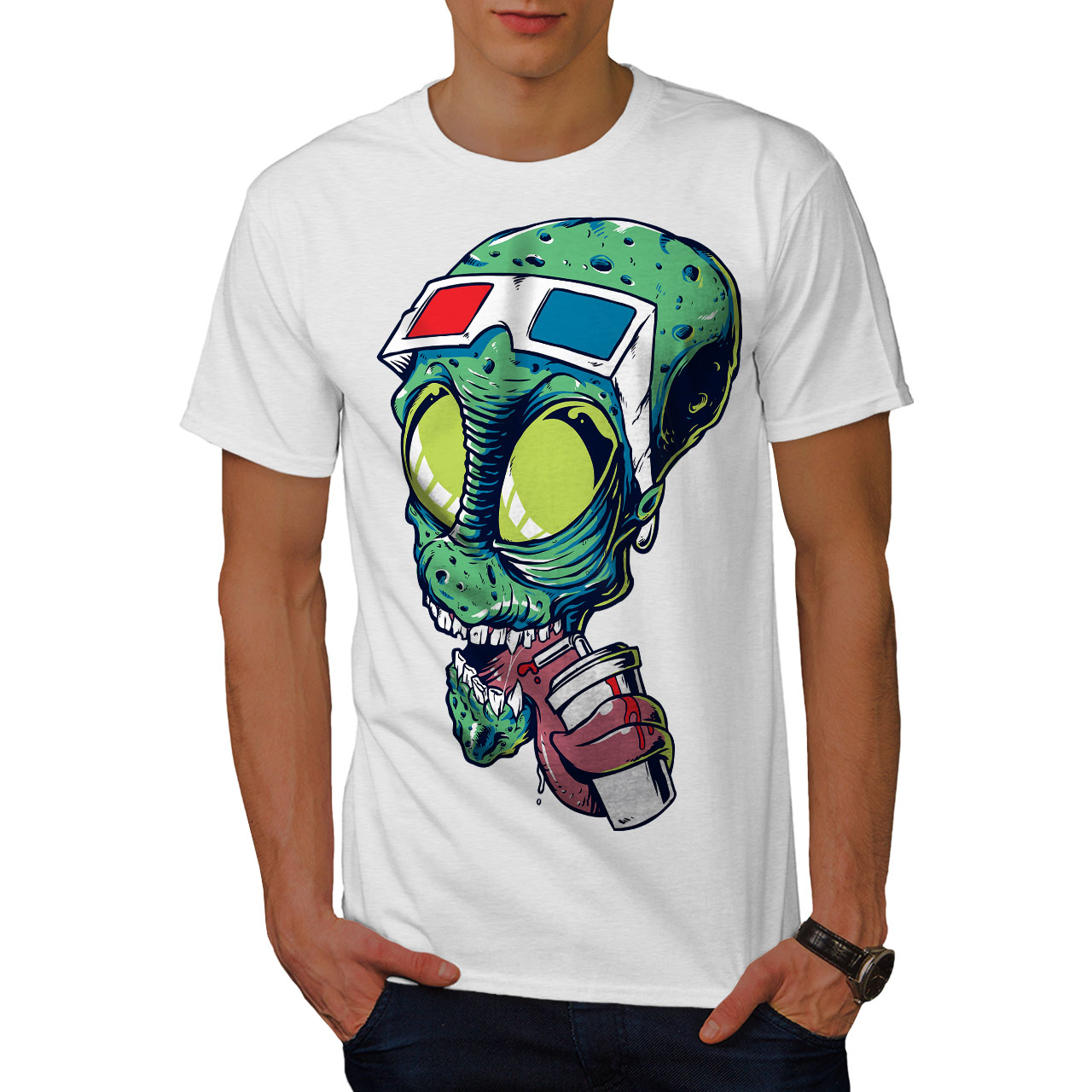 helmet alien t shirt