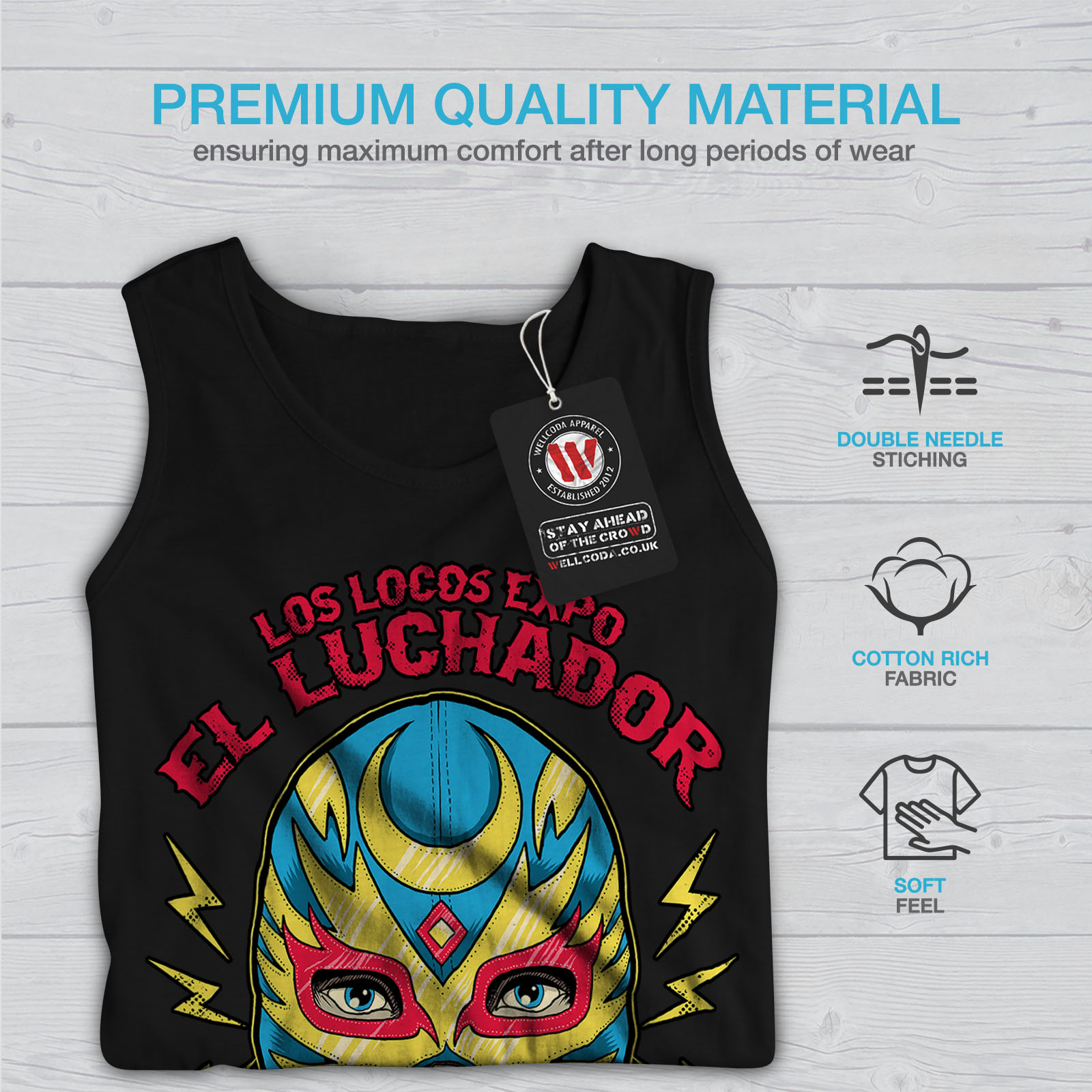 Powerful Active Sports Shirt Wellcoda Flash Stylish Art Mens Tank Top