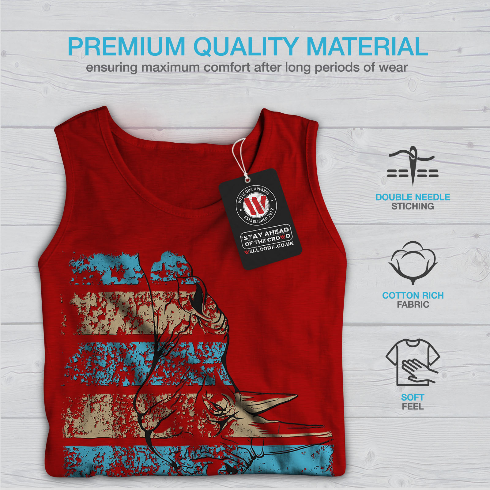 America Casual Jumper wellcoda Red Desert Photo Mens Sweatshirt