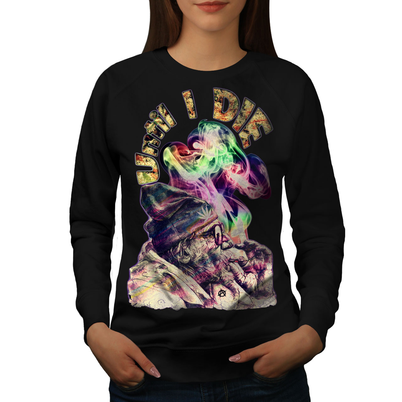 Smoke Casual Jumper wellcoda Puff 42 Cannabis Rasta Mens Sweatshirt
