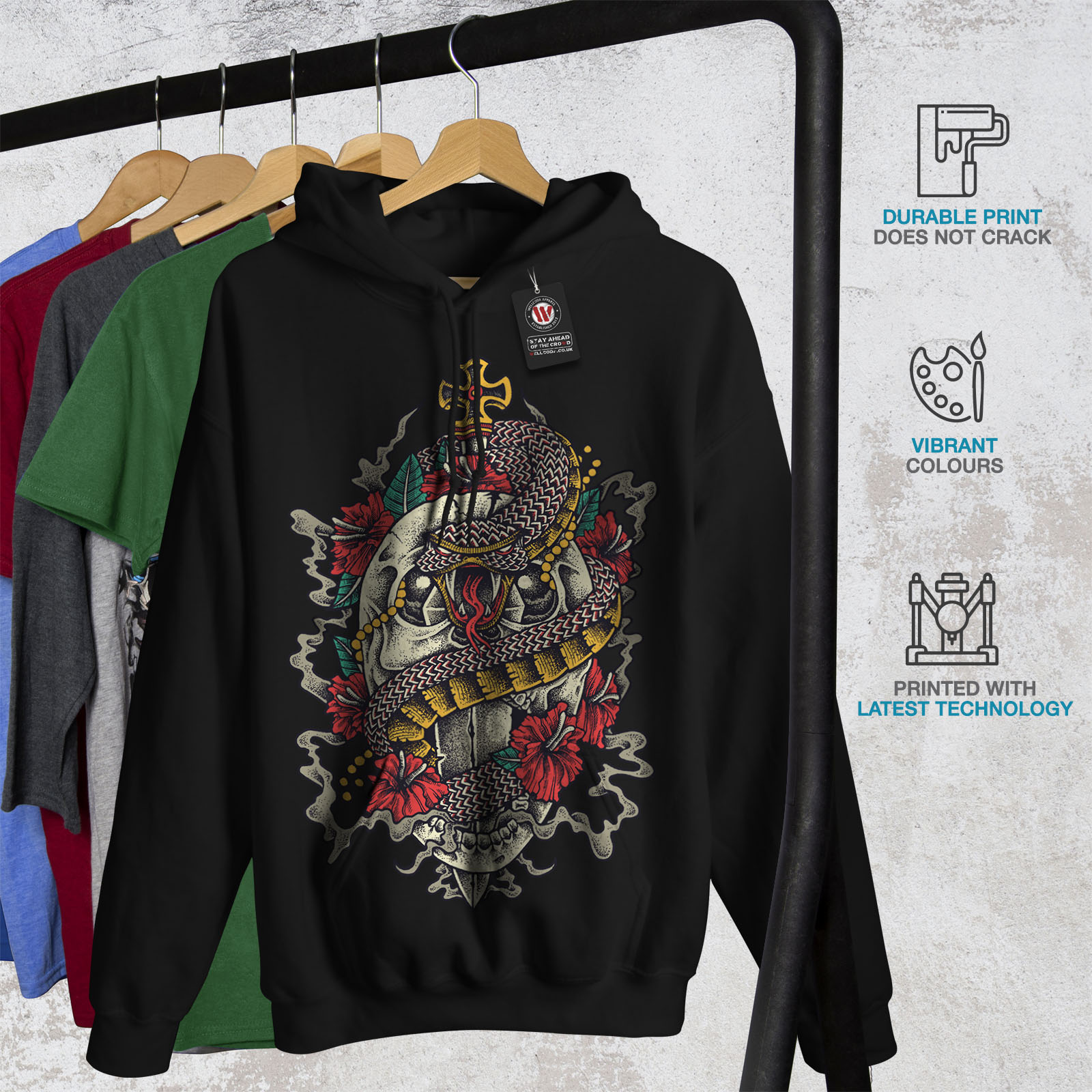 Keaac Mens Button Drawstring Long Sleeve Hoodies Sweatshirts