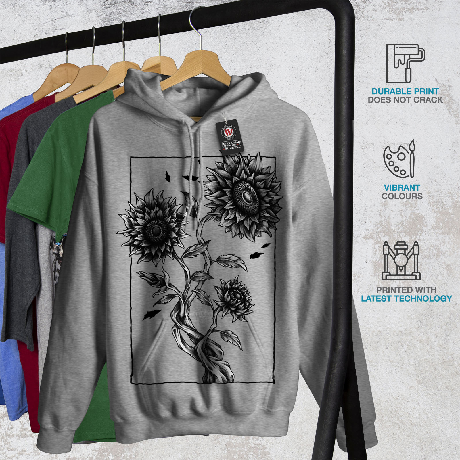 womens sunflower sweatshirt