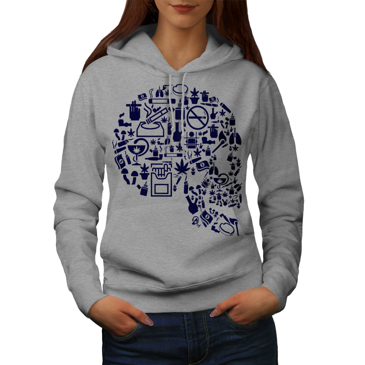 wellcoda Best Place Weed Pot Mens Hoodie Best Printed on The Jumpers Back