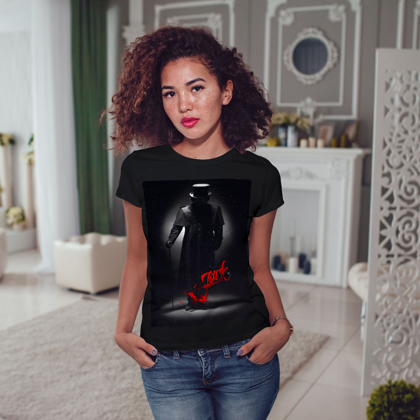 Killer Casual Design Wellcoda Jack The Ripper Fear Womens Long Sleeve T-shirt