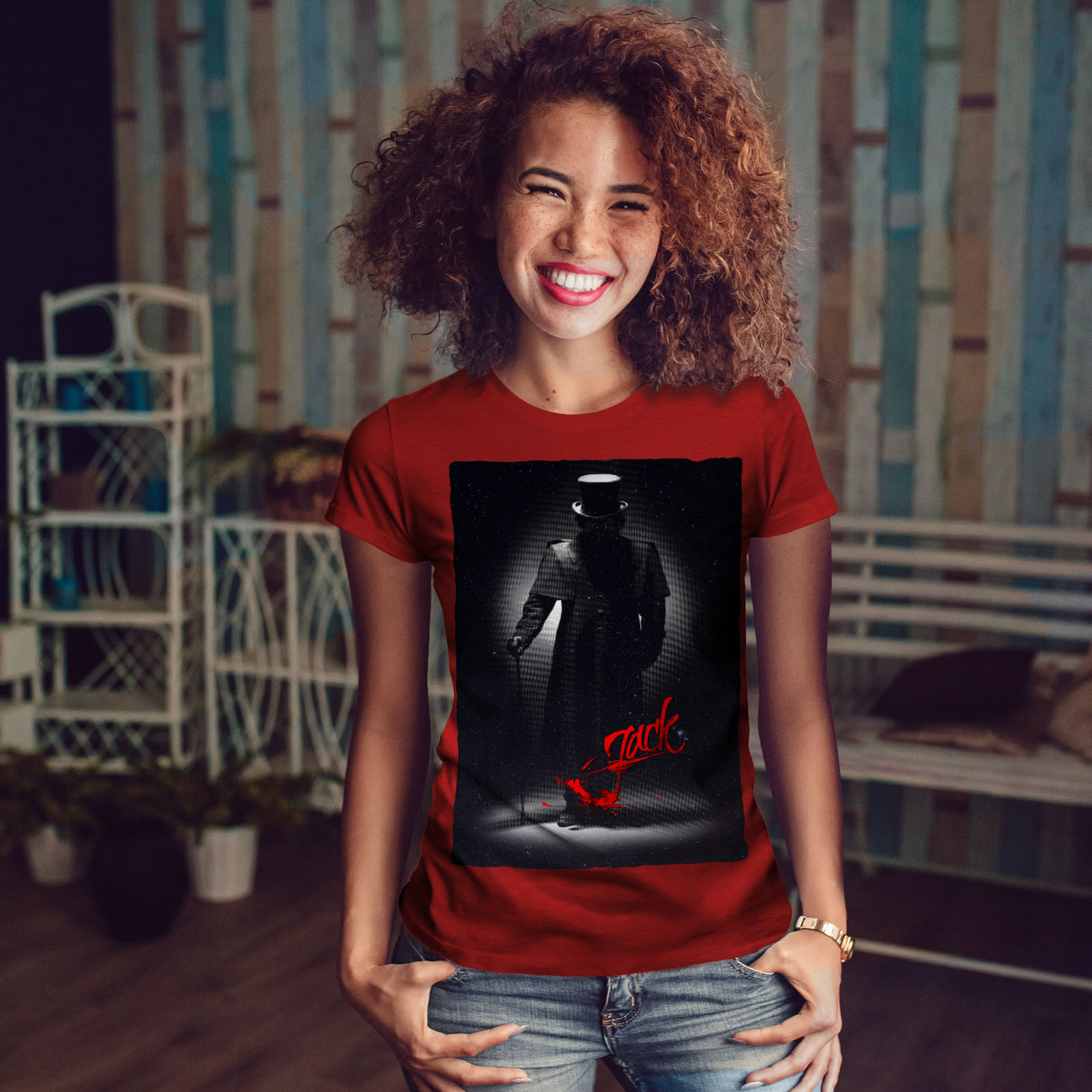 Killer Casual Design Wellcoda Jack The Ripper Fear Womens Long Sleeve T-shirt