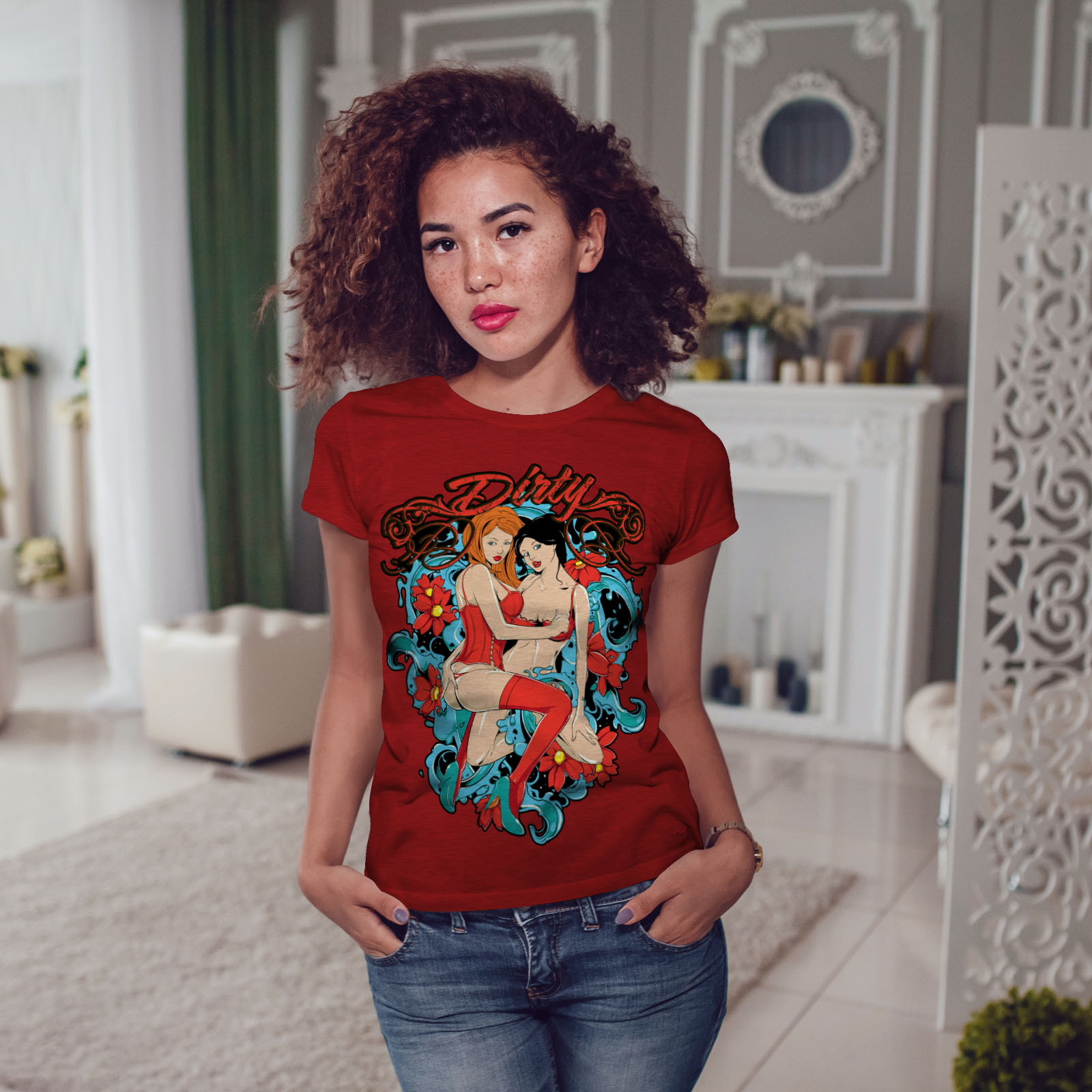 tee shirt épaules dénudées
