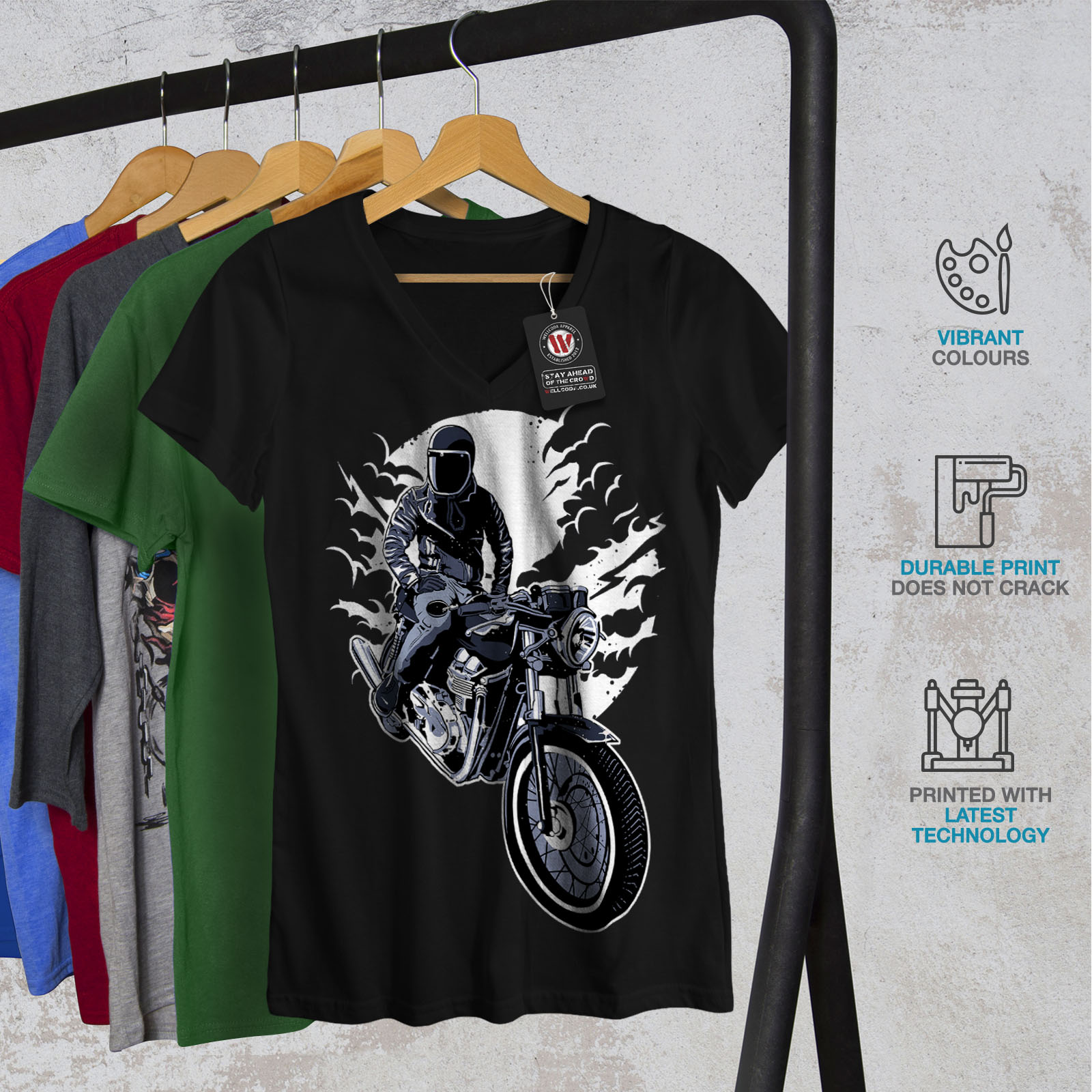 womens biker t shirt