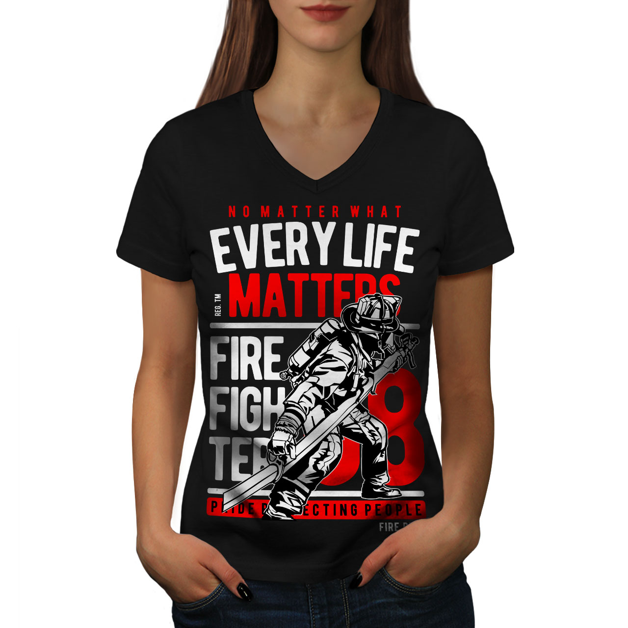 Firefighter Life Tee Shirt Firefighter T Shirt