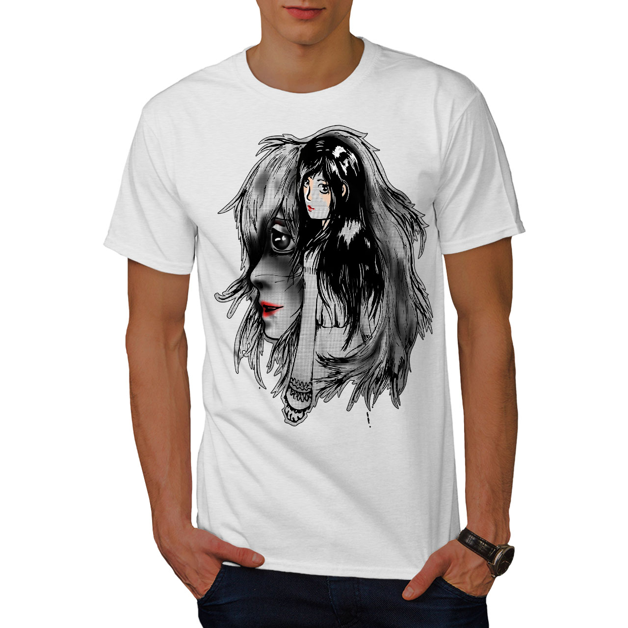 anime graphic tees cheap