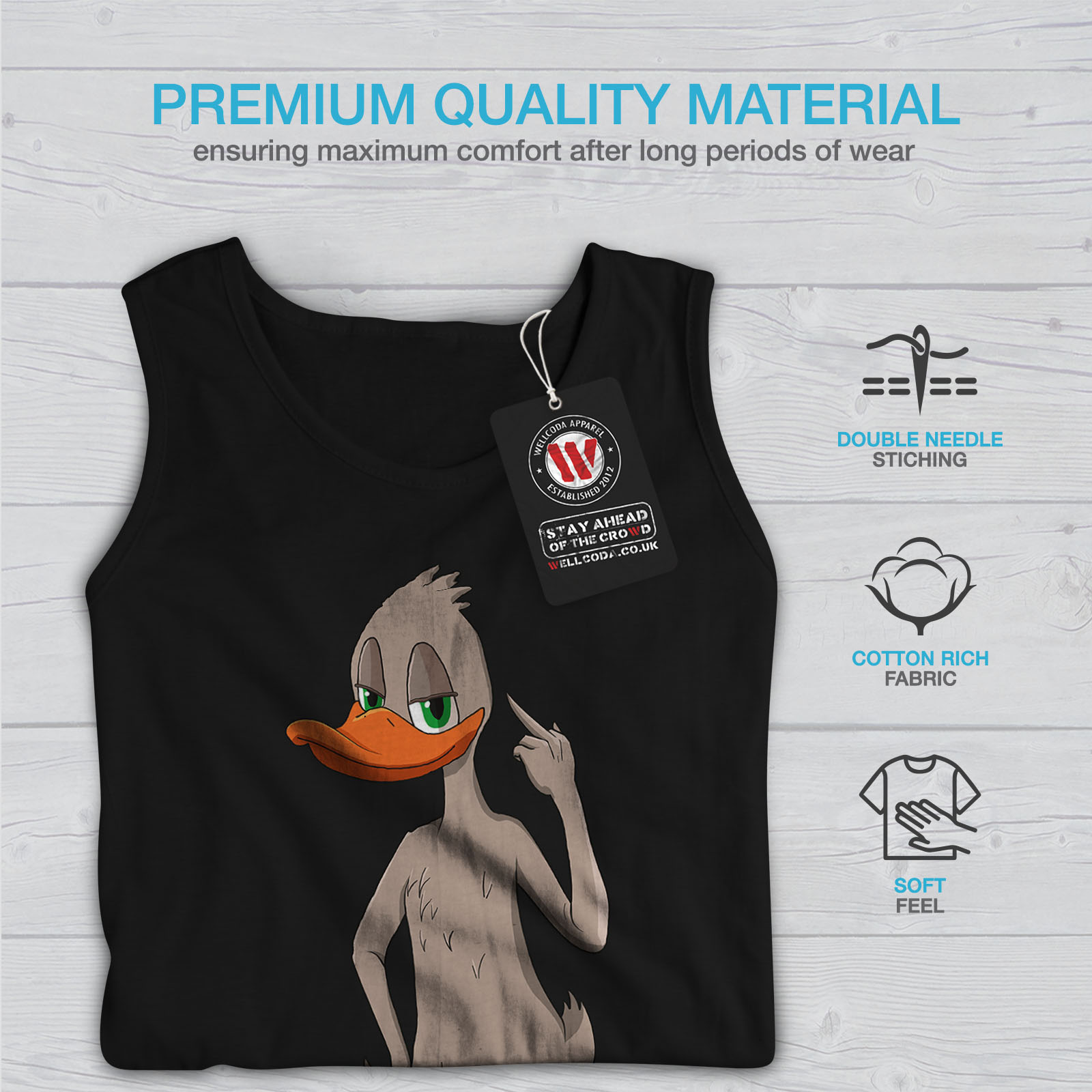 Wellcoda Spiritual Totem Fashion Mens Tank Top Bali Active Sports Shirt