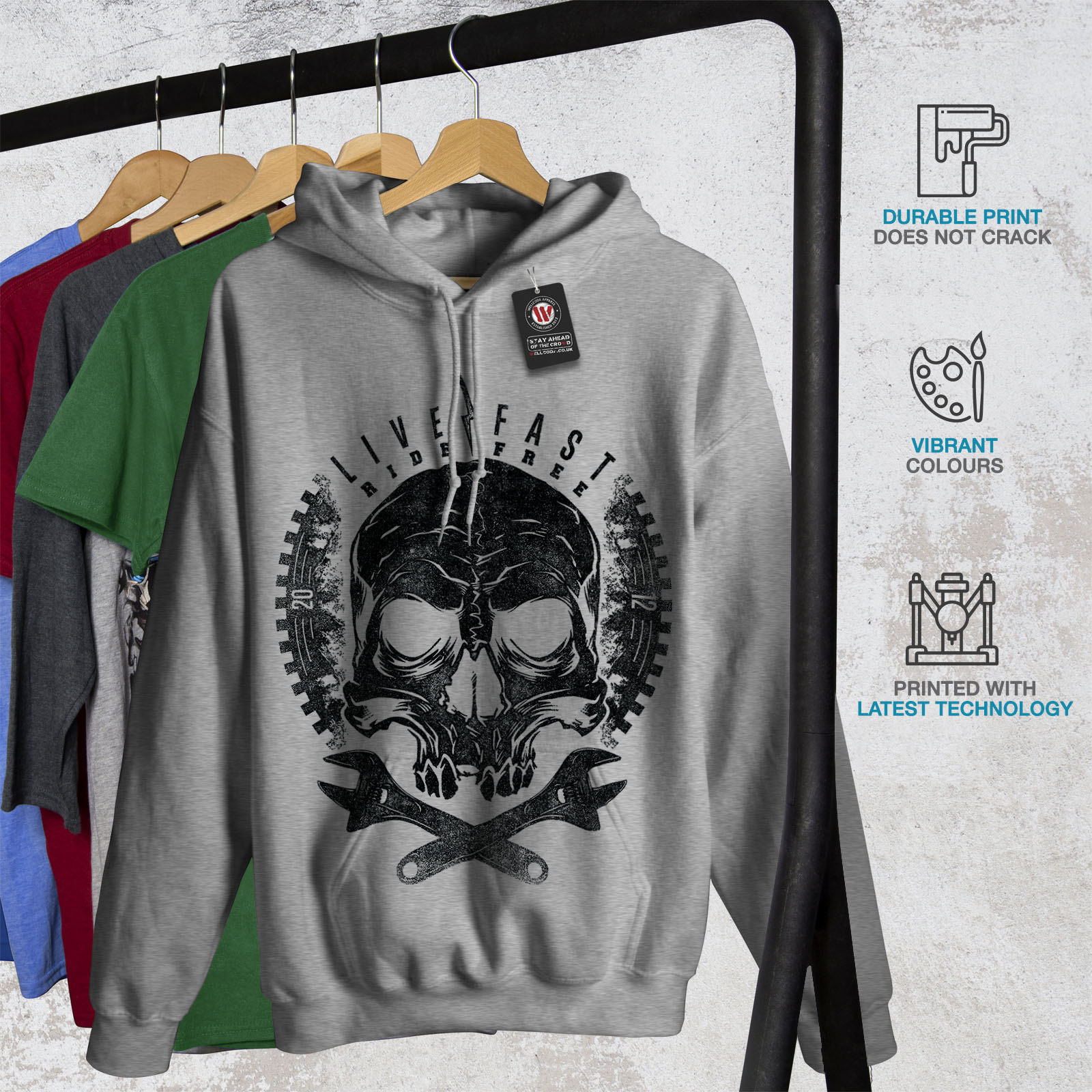 skeleton rose moletom com capuz