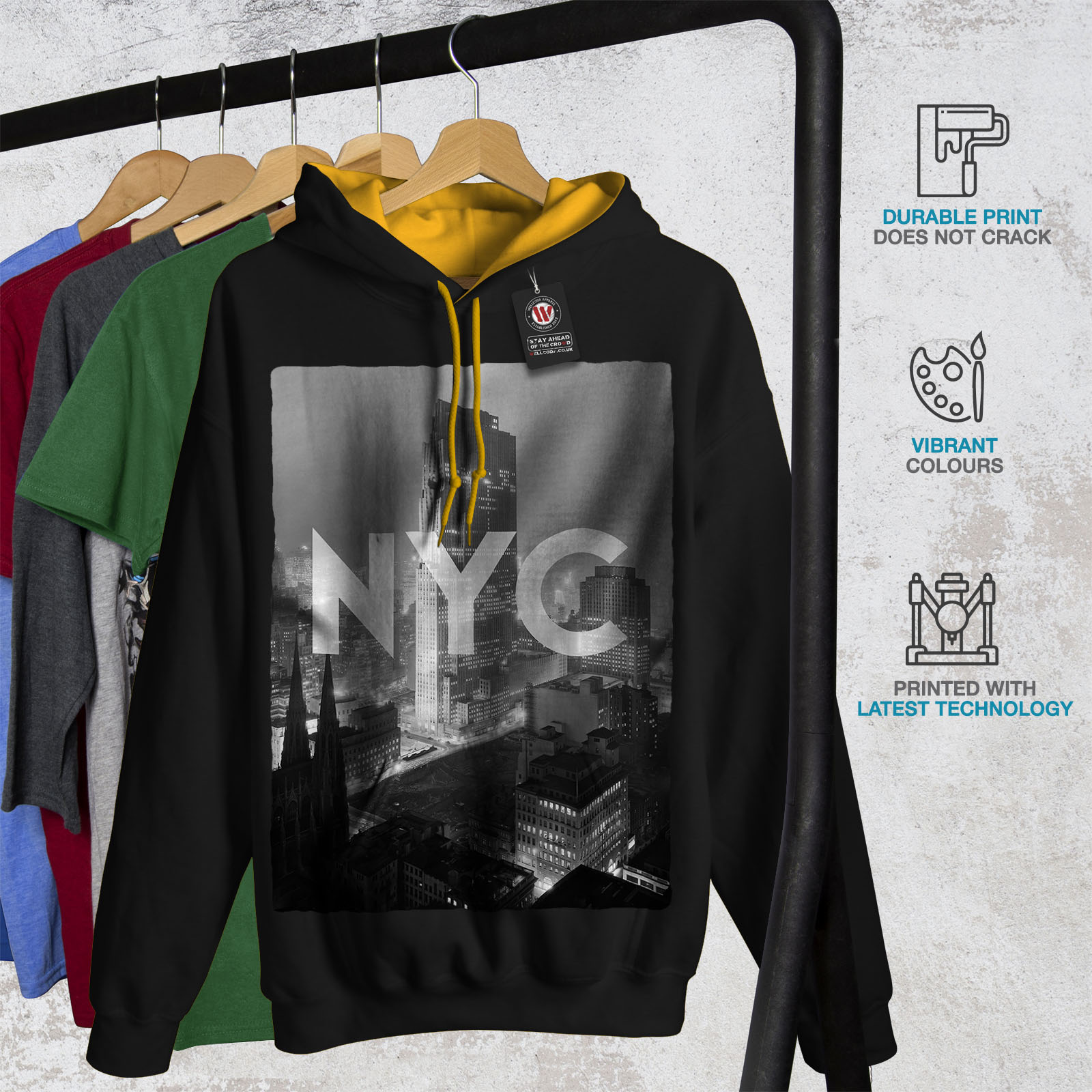 UK Casual Hooded Sweatshirt Wellcoda Triangle Snake Fashion Mens Hoodie UK Casual Hooded Sweatshirt Wellcoda Triangle Snake Fashion Mens Hoodie