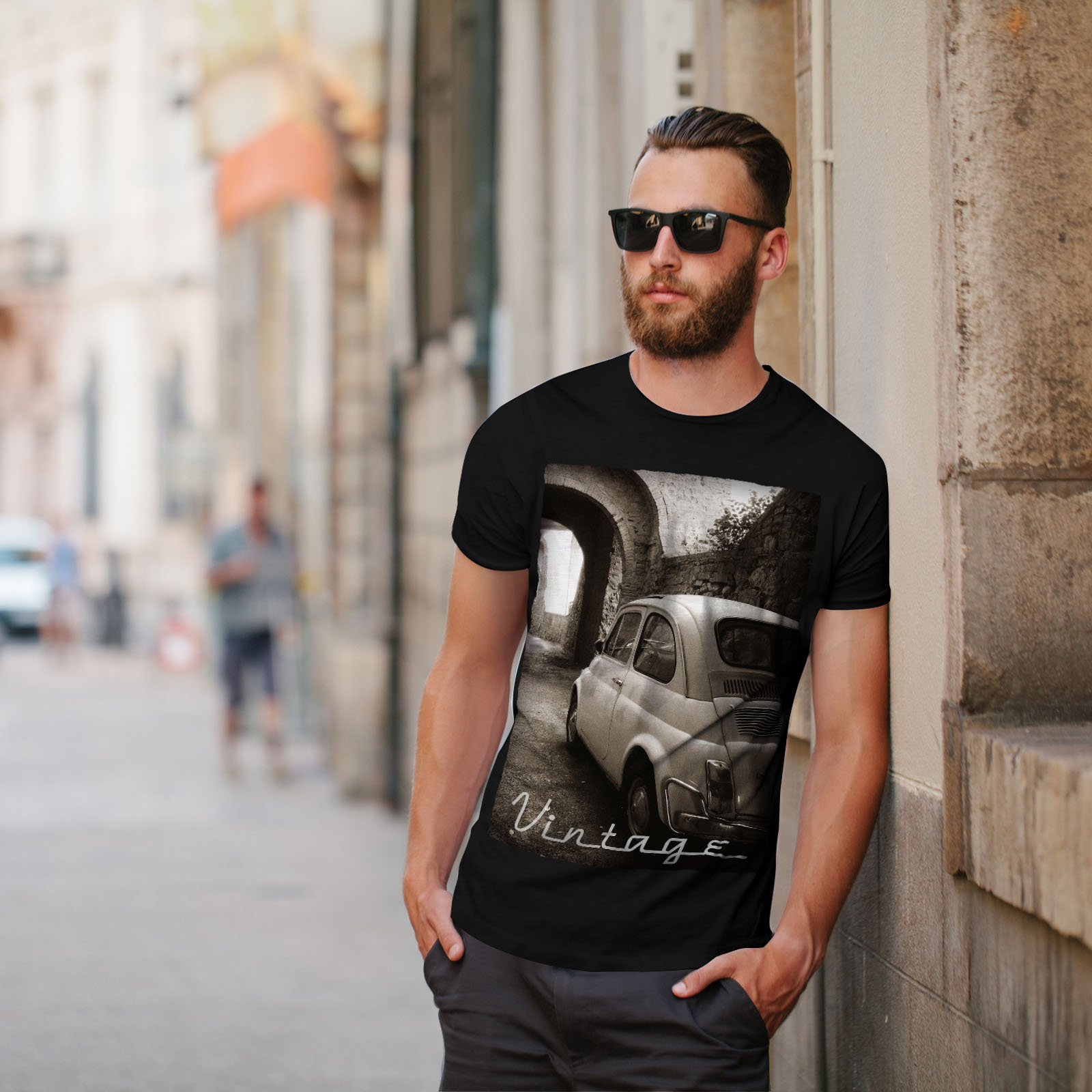 Wellcoda Car Retro Funky Vintage Mens T-shirt Retro Graphic Design Printed Tee Wellcoda Car Retro Funky Vintage Mens T-shirt Retro Graphic Design Printed Tee