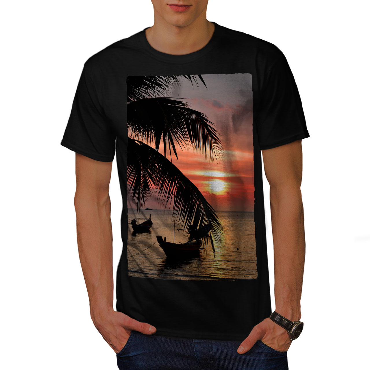 Men's Personalised Favourite Beach White T Shirt By Oakdene Designs