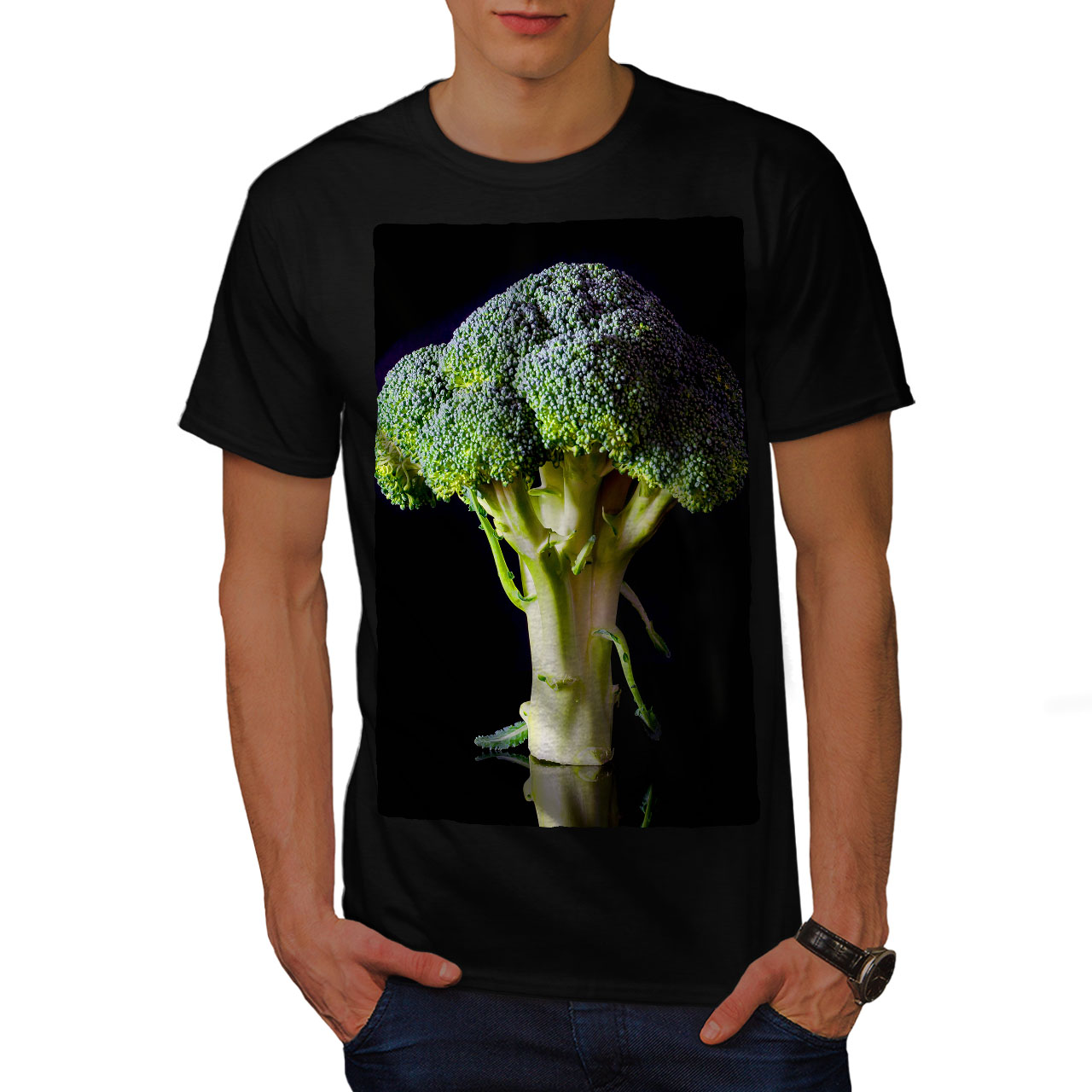 Head Graphic Design Printed Tee Wellcoda Wolf Freak Mens T-shirt
