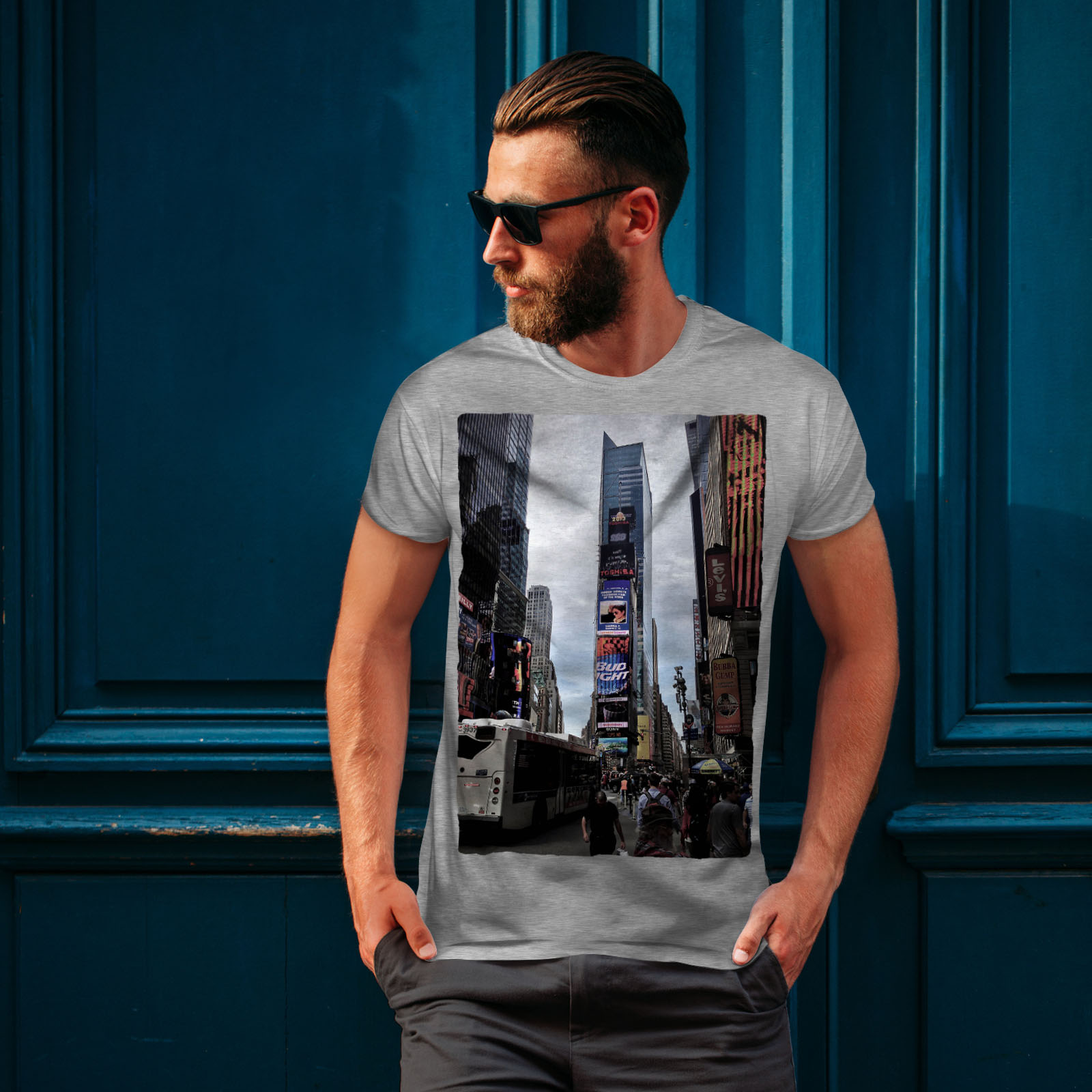 Smart Graphic Design Printed Tee Wellcoda Photo Fashion Venice Mens T-shirt