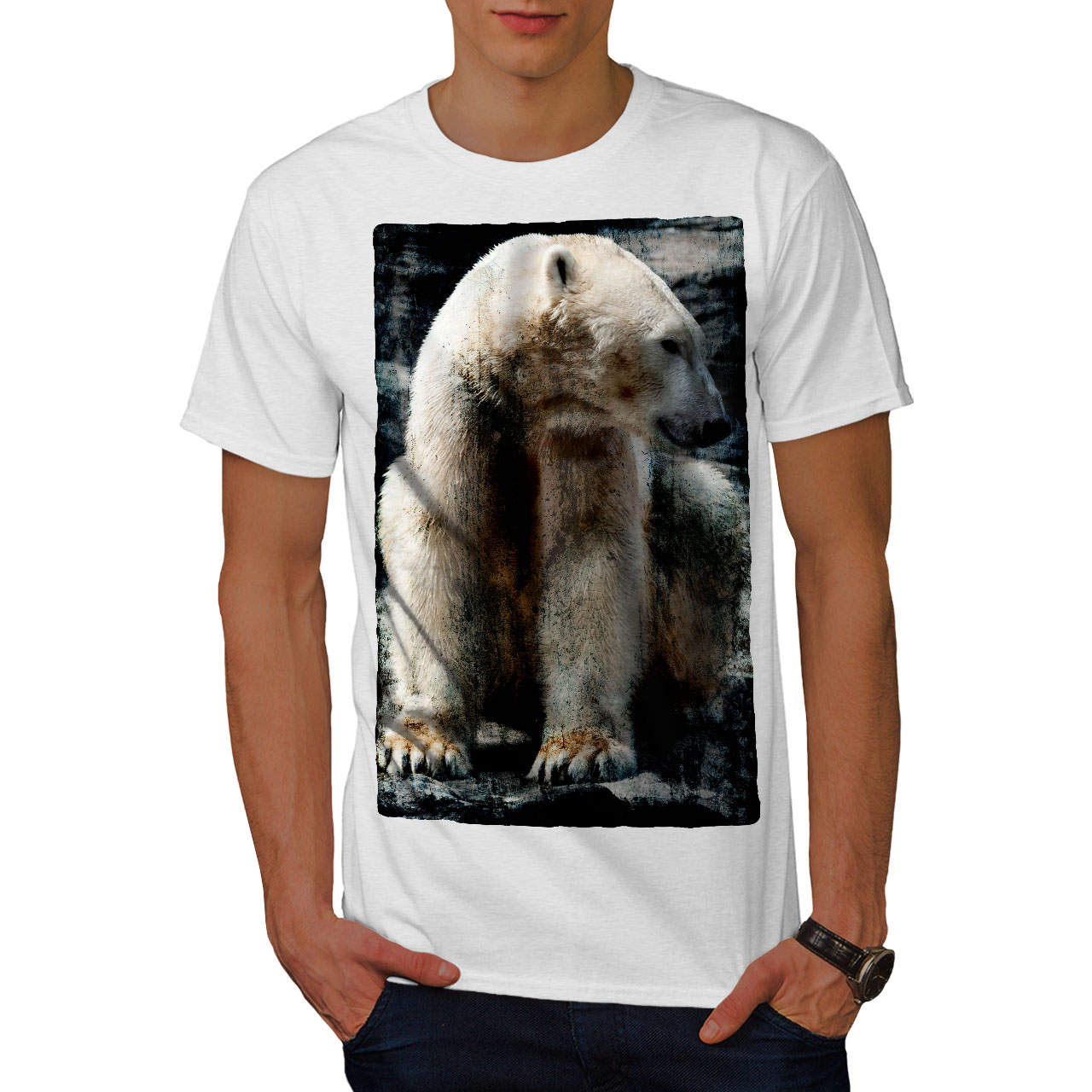 mens polar bear t shirt